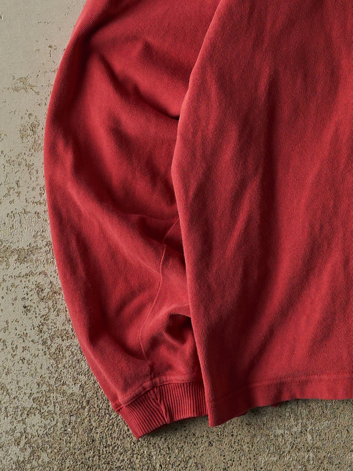 Vintage 90s Sun Faded Red Levi's Embroidered Lightweight Hoodie (XL/XXL)