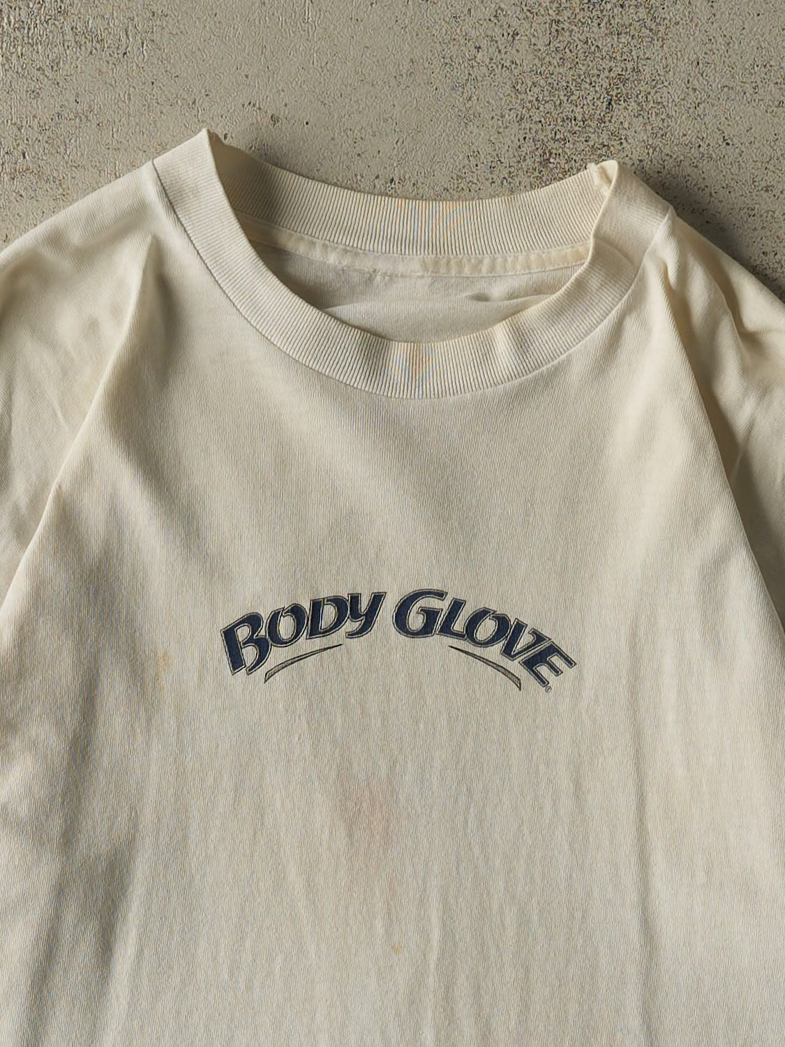 Vintage 90s White Body Glove Single Stitch Surf Tee (XL)