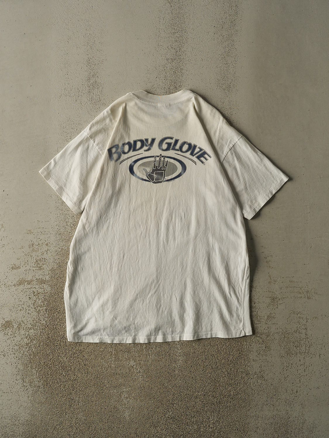 Vintage 90s White Body Glove Single Stitch Surf Tee (XL)