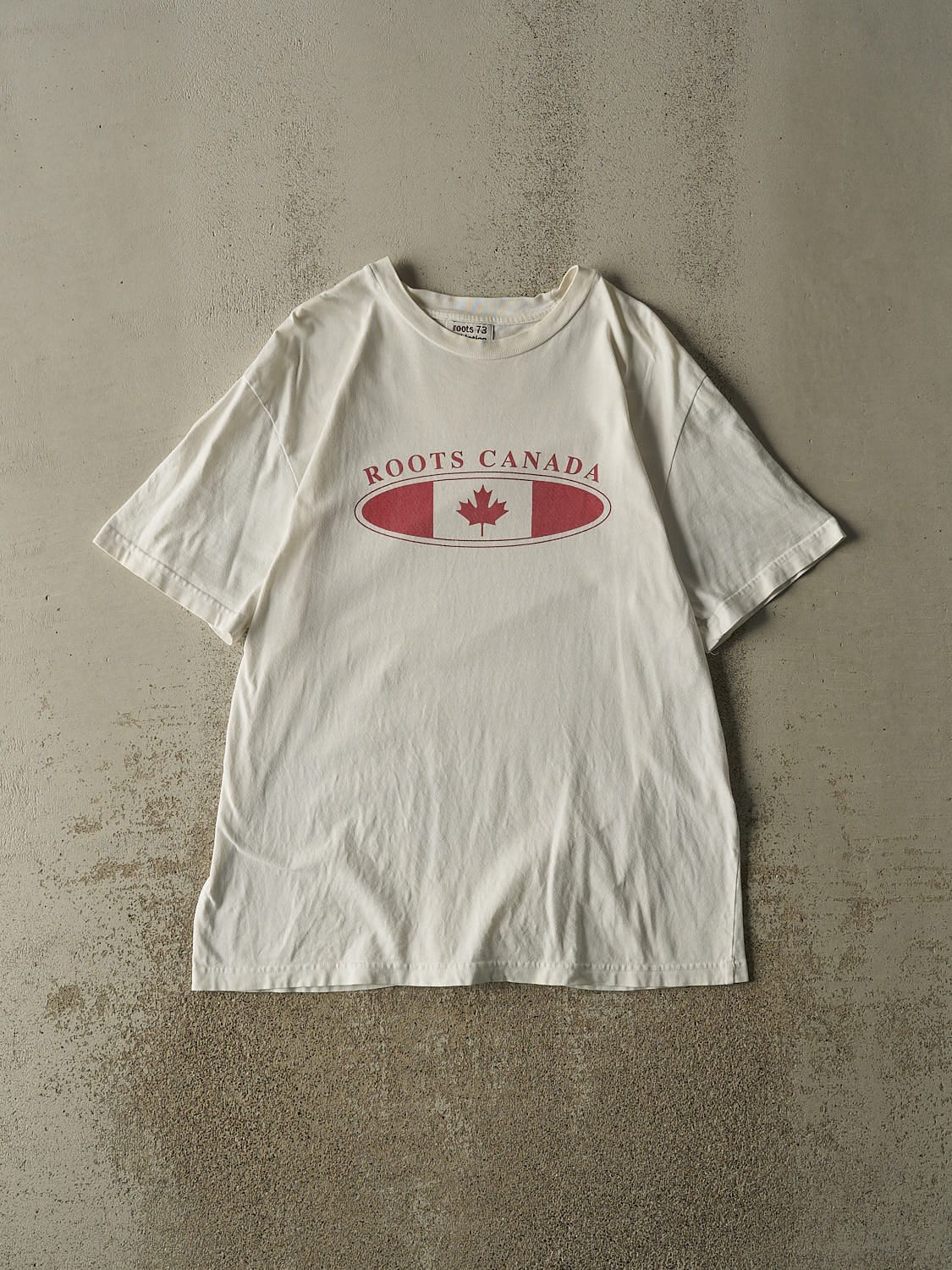 Vintage Y2K White Roots Canada Tee (XL)