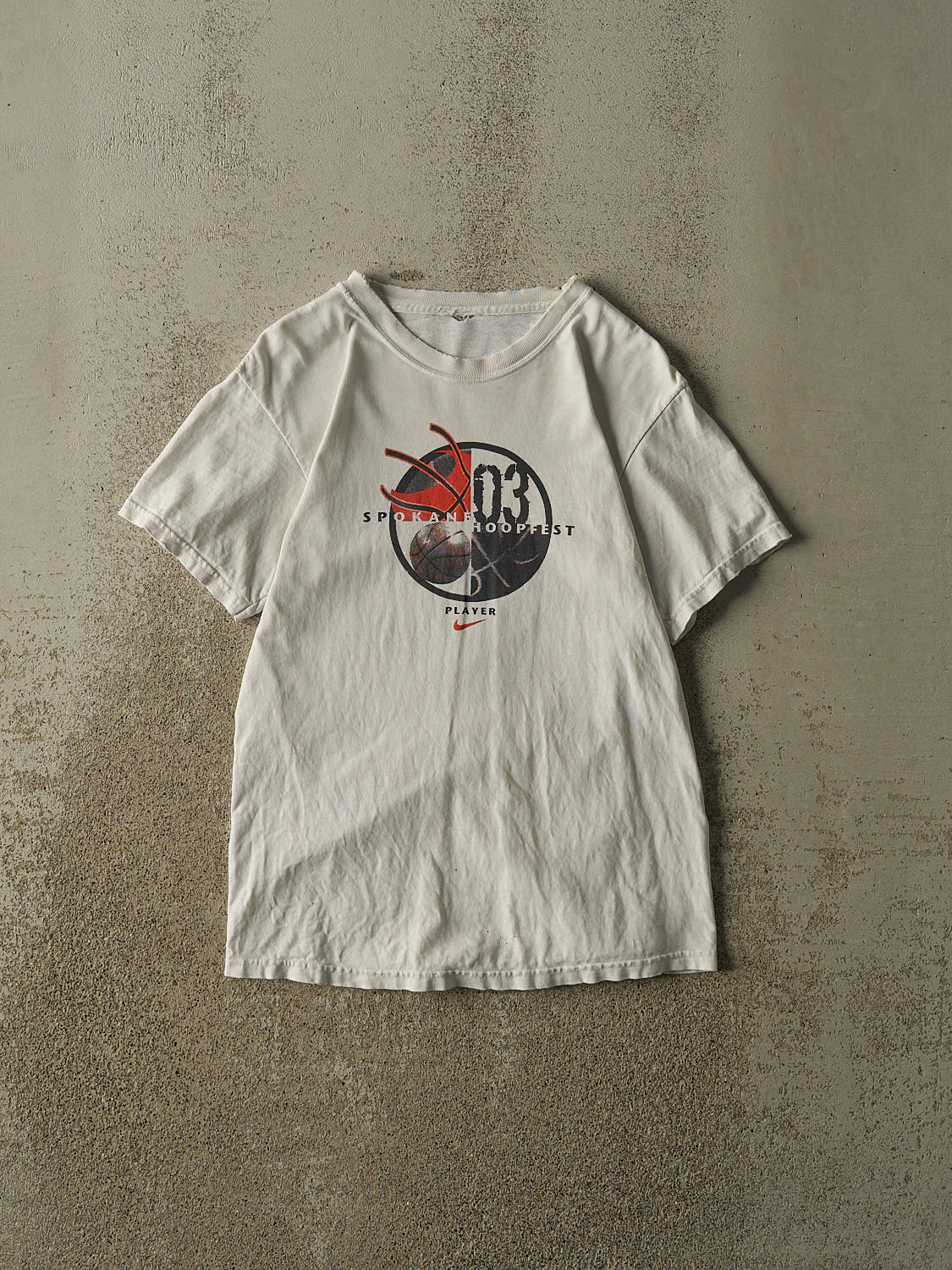 Vintage 03' White Nike Spokane Hoopfest Tee (XS/S)