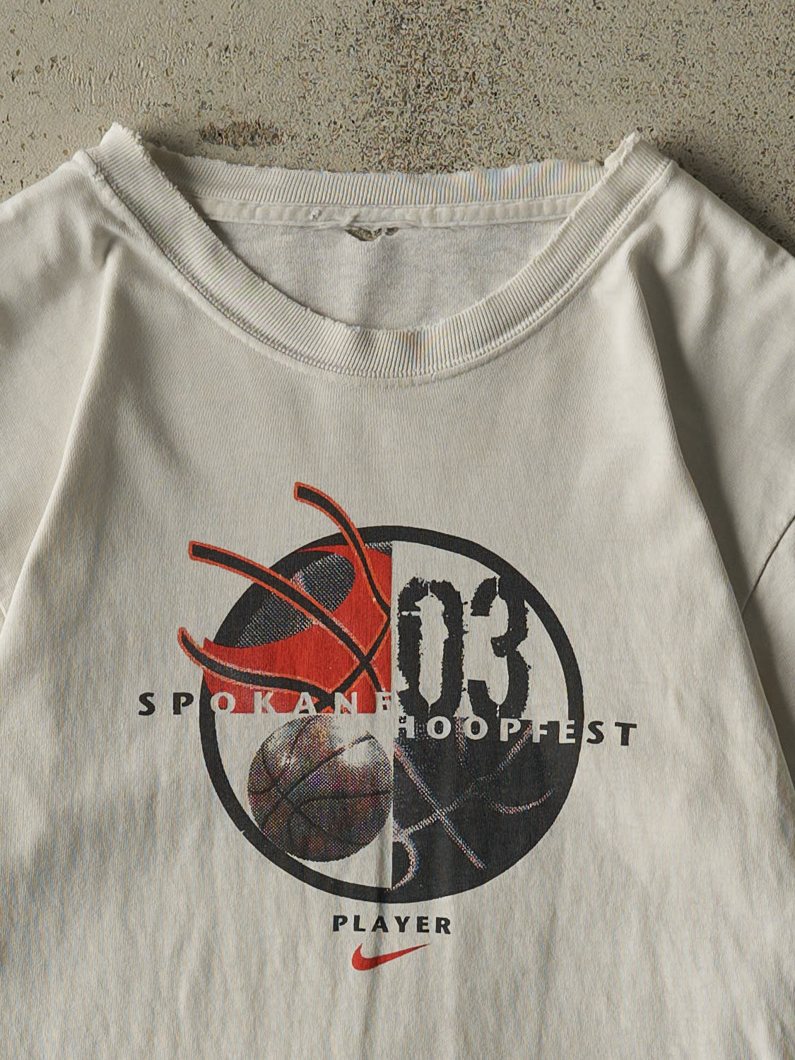 Vintage 03' White Nike Spokane Hoopfest Tee (XS/S)