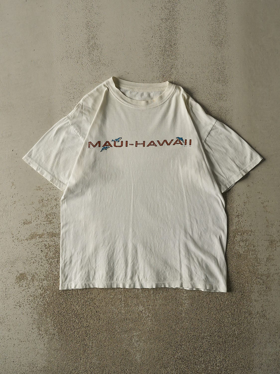 Vintage 90s White Maui Hawaii Tee (M/L)