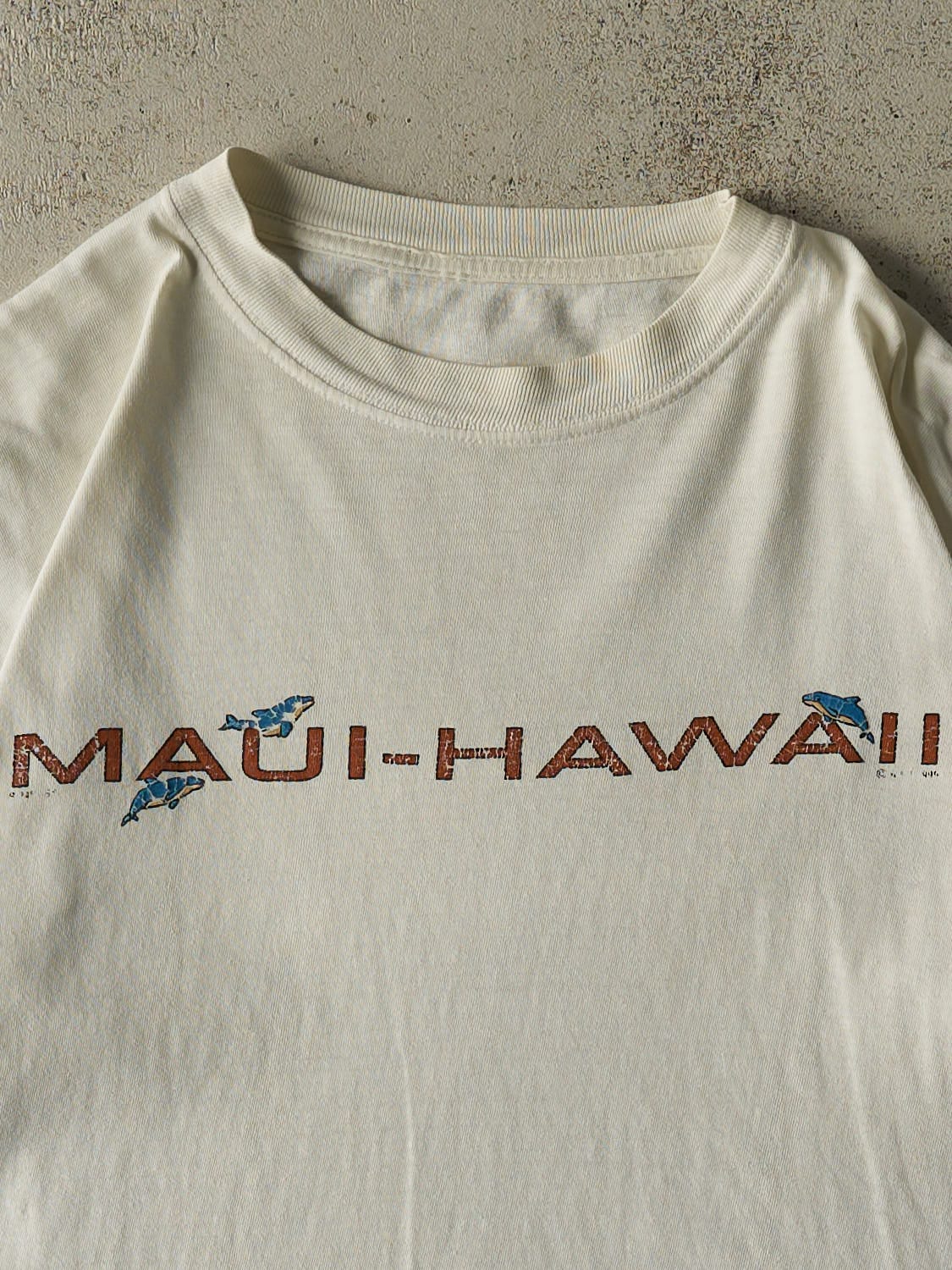 Vintage 90s White Maui Hawaii Tee (M/L)