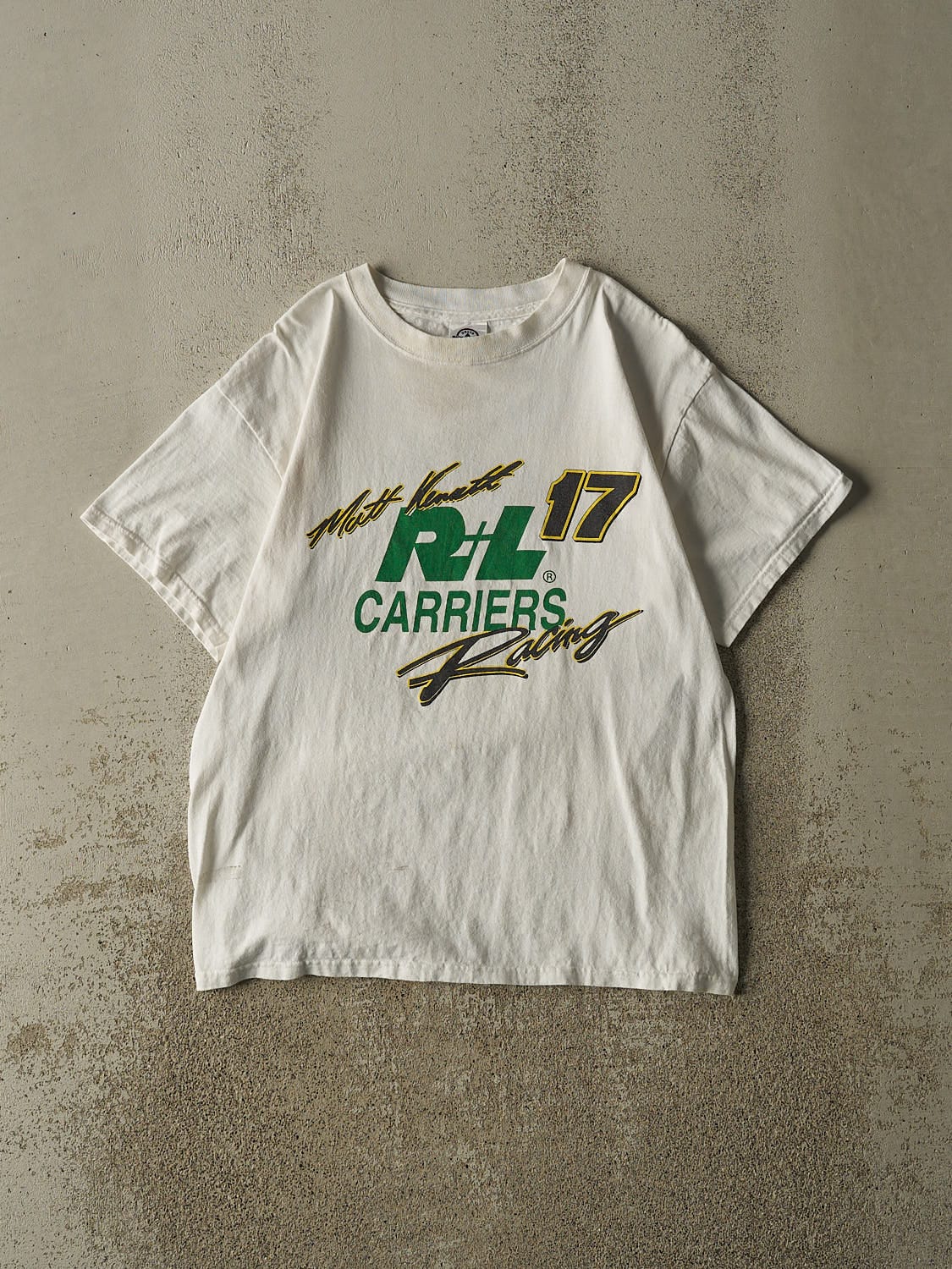 Vintage 06' White Matt Kenseth Racing Tee (S/M)