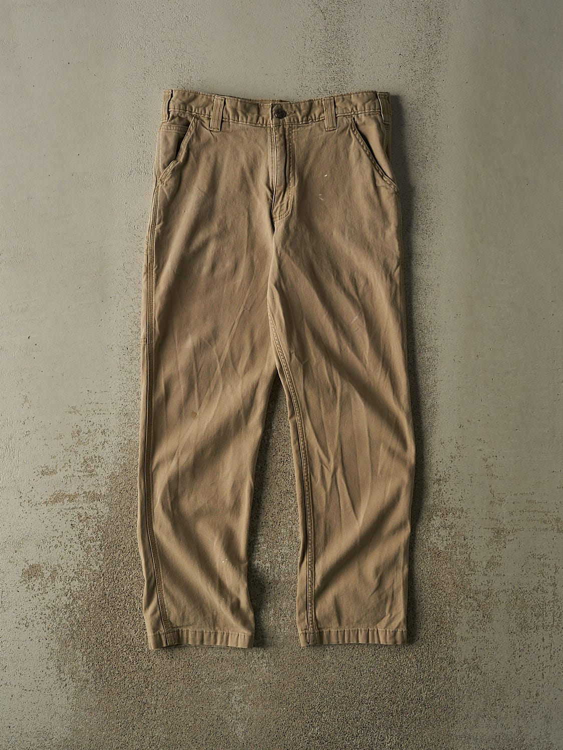 Vintage Y2K Beige Carhartt Work Pants (33x30.5)