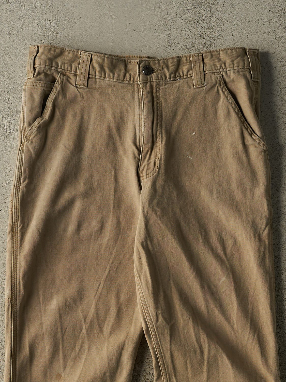 Vintage Y2K Beige Carhartt Work Pants (33x30.5)