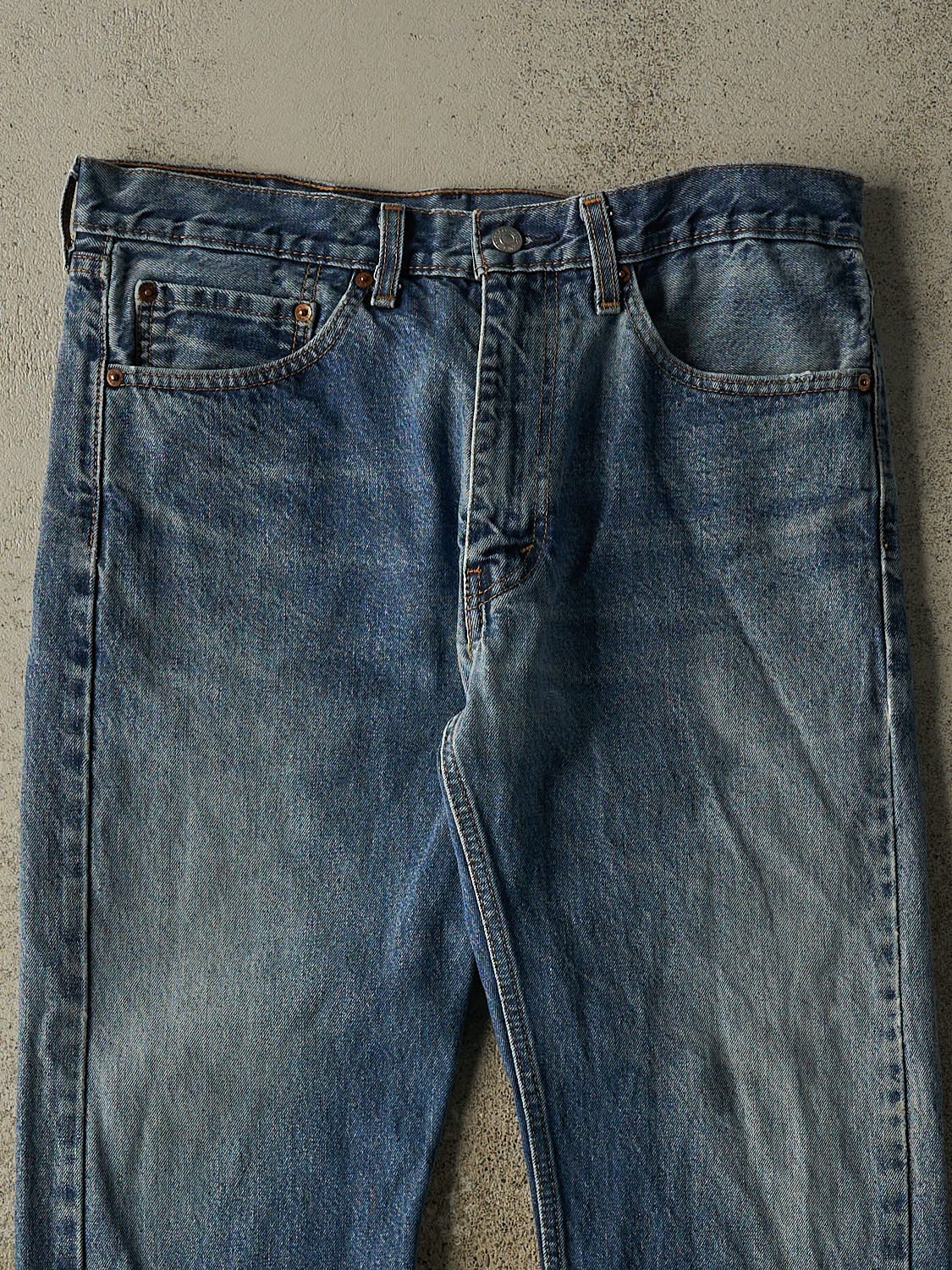 Vintage 90s Mid Wash Levi's 505 Jeans (34x27.5)