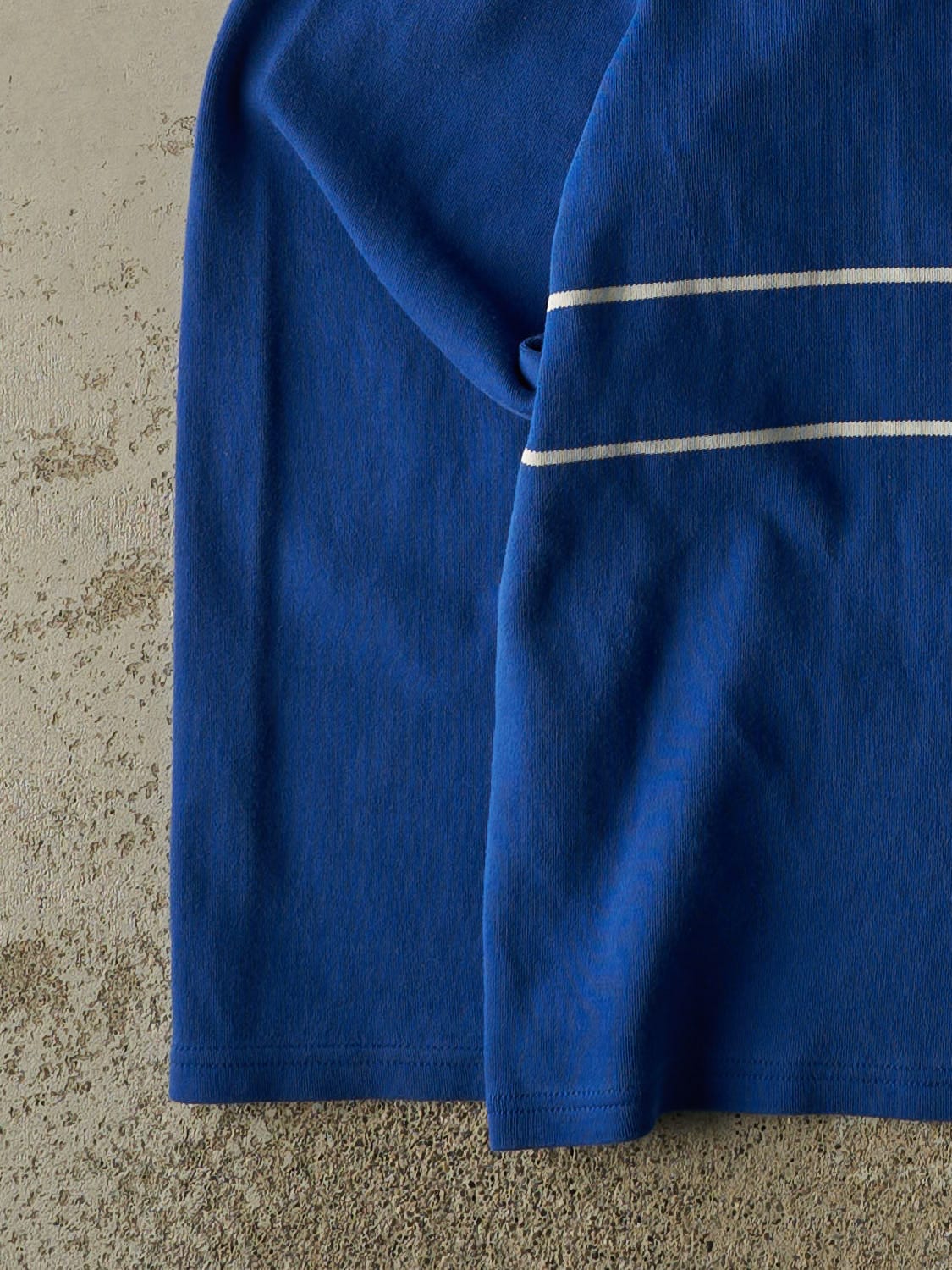 Vintage 90s Blue Polo Sport Ralph Lauren Quarter Zip Knit (XL/XXL)