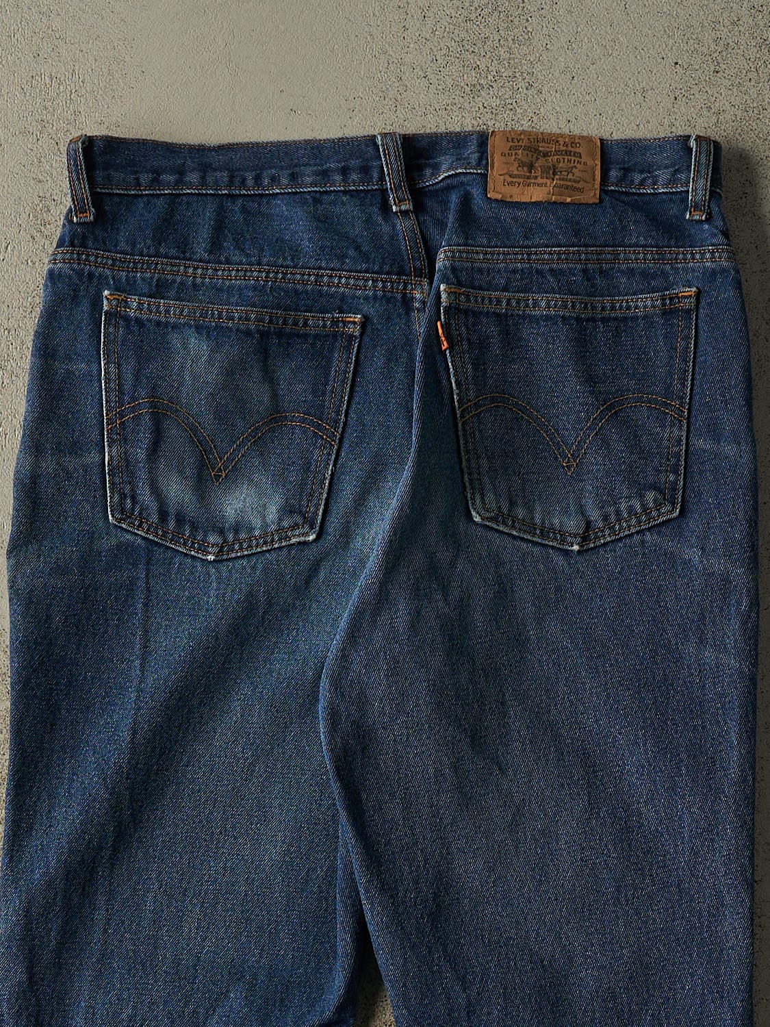Vintage 80s Dark Wash Levi's Orange Tab Jeans (32x27.5)