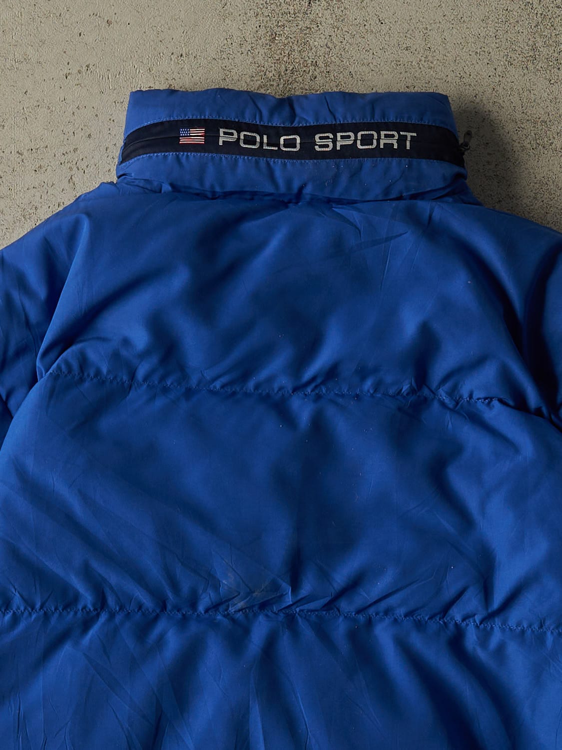 Vintage 90s Blue Polo Sport Puffer Jacket (M/L)