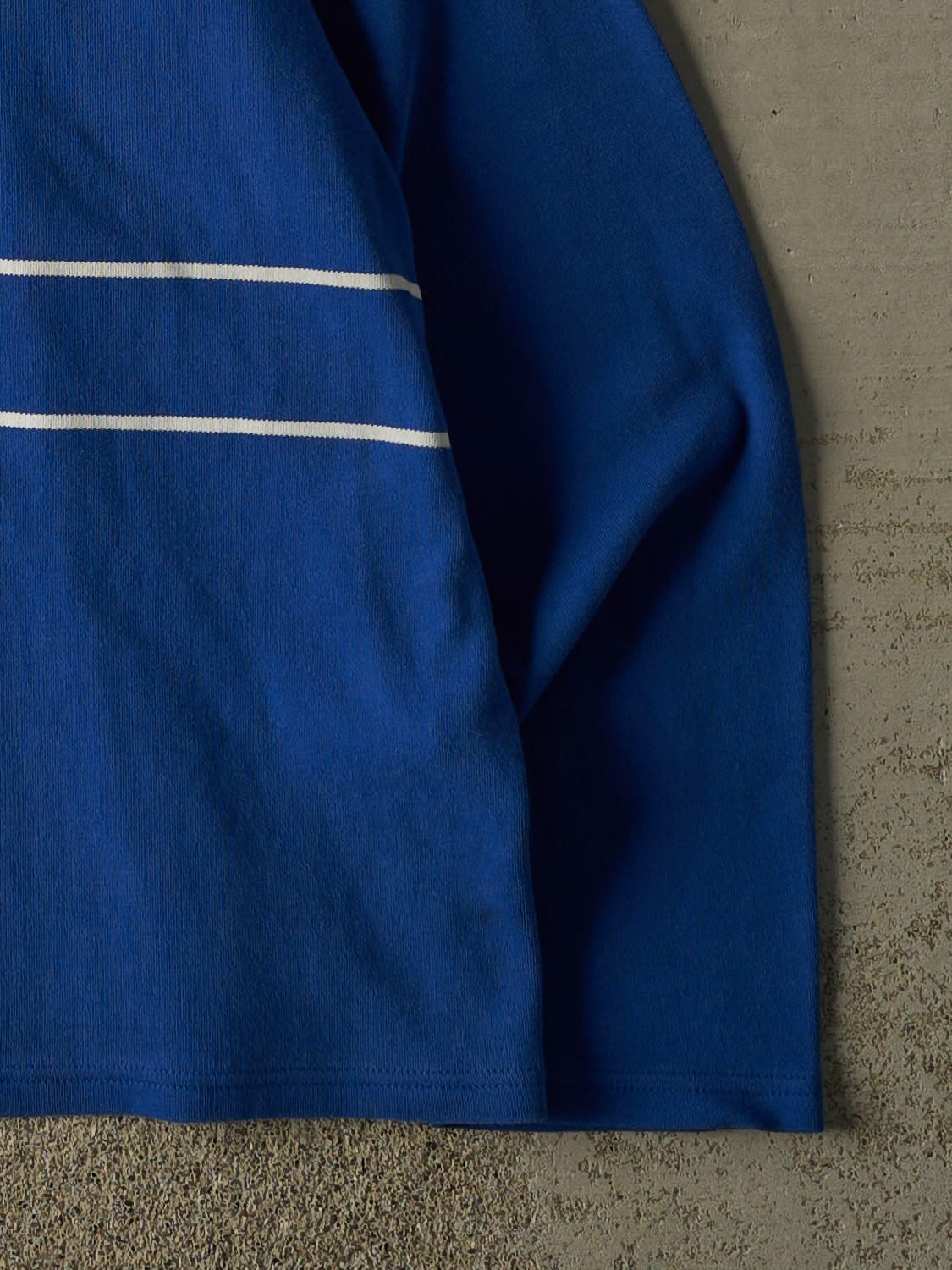 Vintage 90s Blue Polo Sport Ralph Lauren Quarter Zip Knit (XL/XXL)
