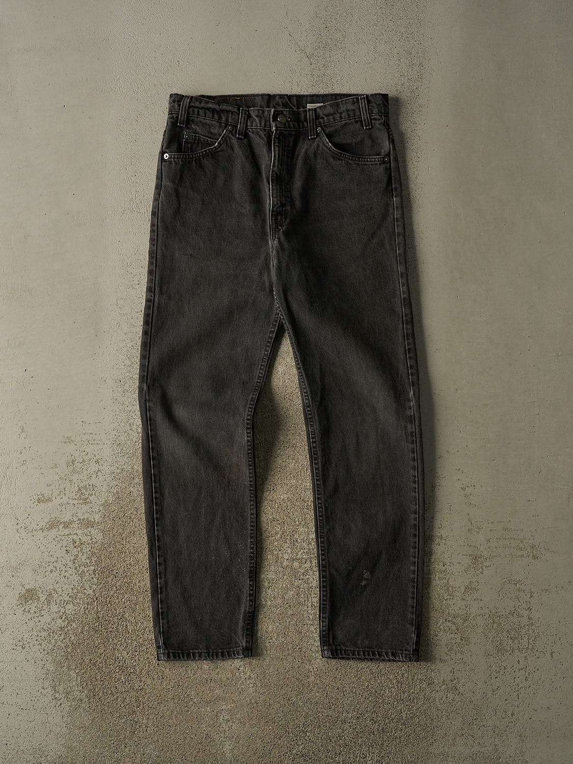 Vintage 80s Faded Black Levi's 505 Orange Tab Denim Pants (32x31.5)