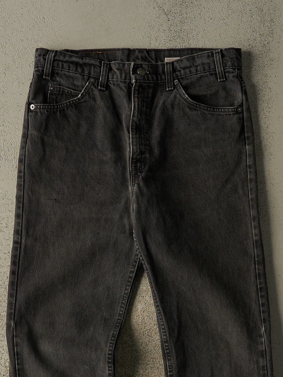 Vintage 80s Faded Black Levi's 505 Orange Tab Denim Pants (32x31.5)