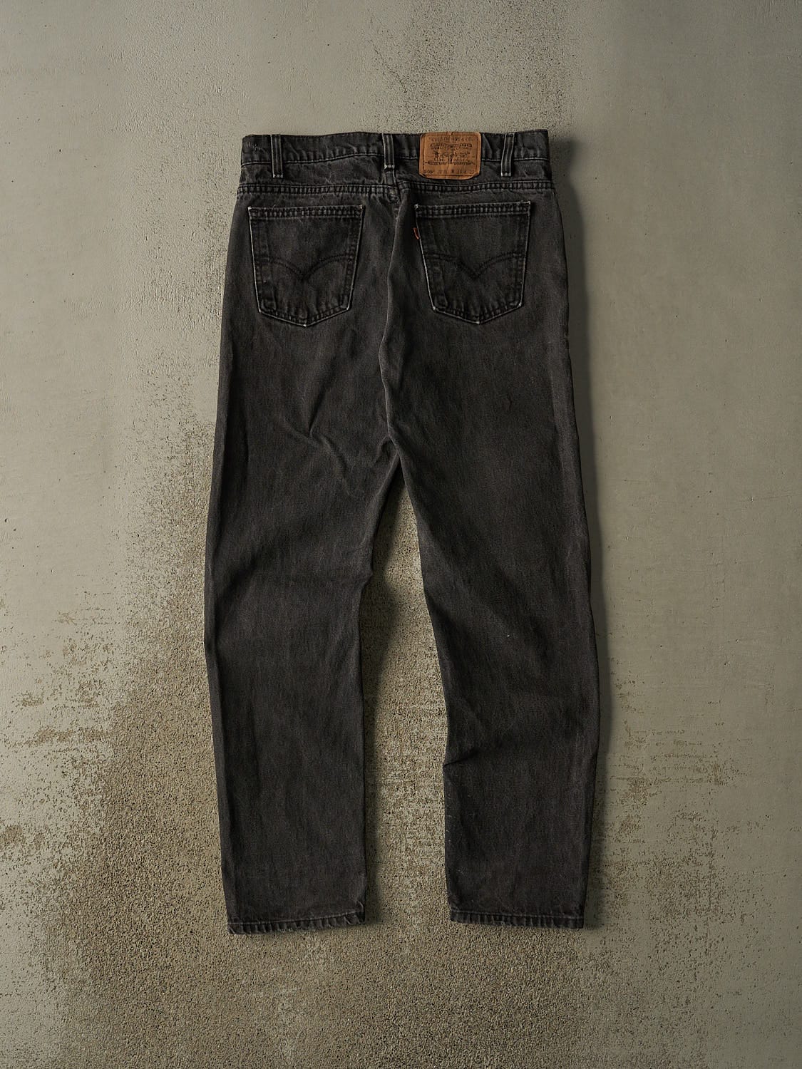 Vintage 80s Faded Black Levi's 505 Orange Tab Denim Pants (32x31.5)