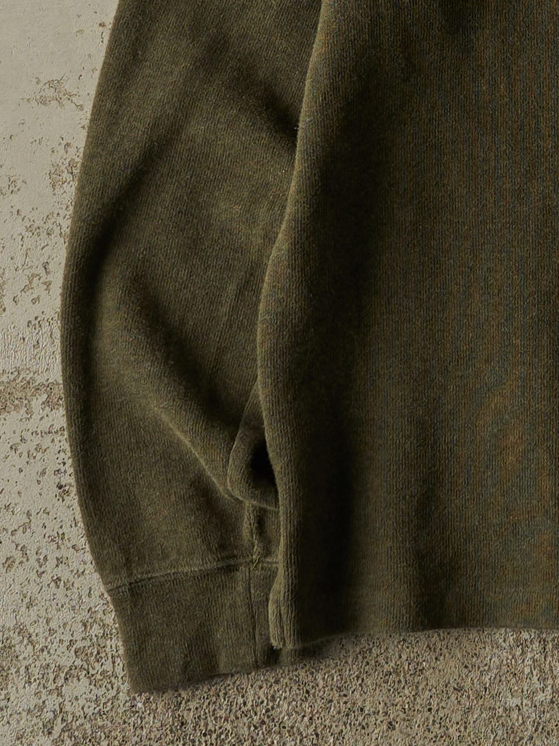 Vintage Y2K Green Polo Ralph Lauren Quarter Zip Knit (S/M)