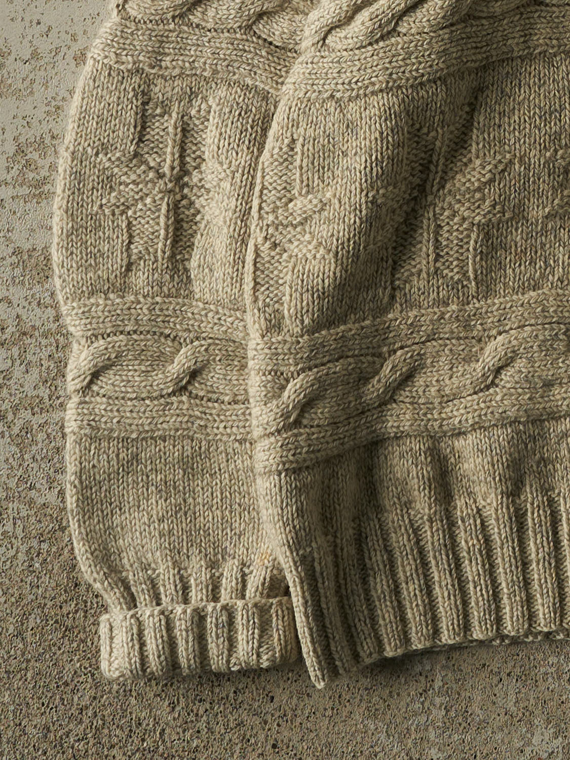 Vintage 90s RARE Beige Polo Ralph Lauren Reindeer Wool Knit (M/L)