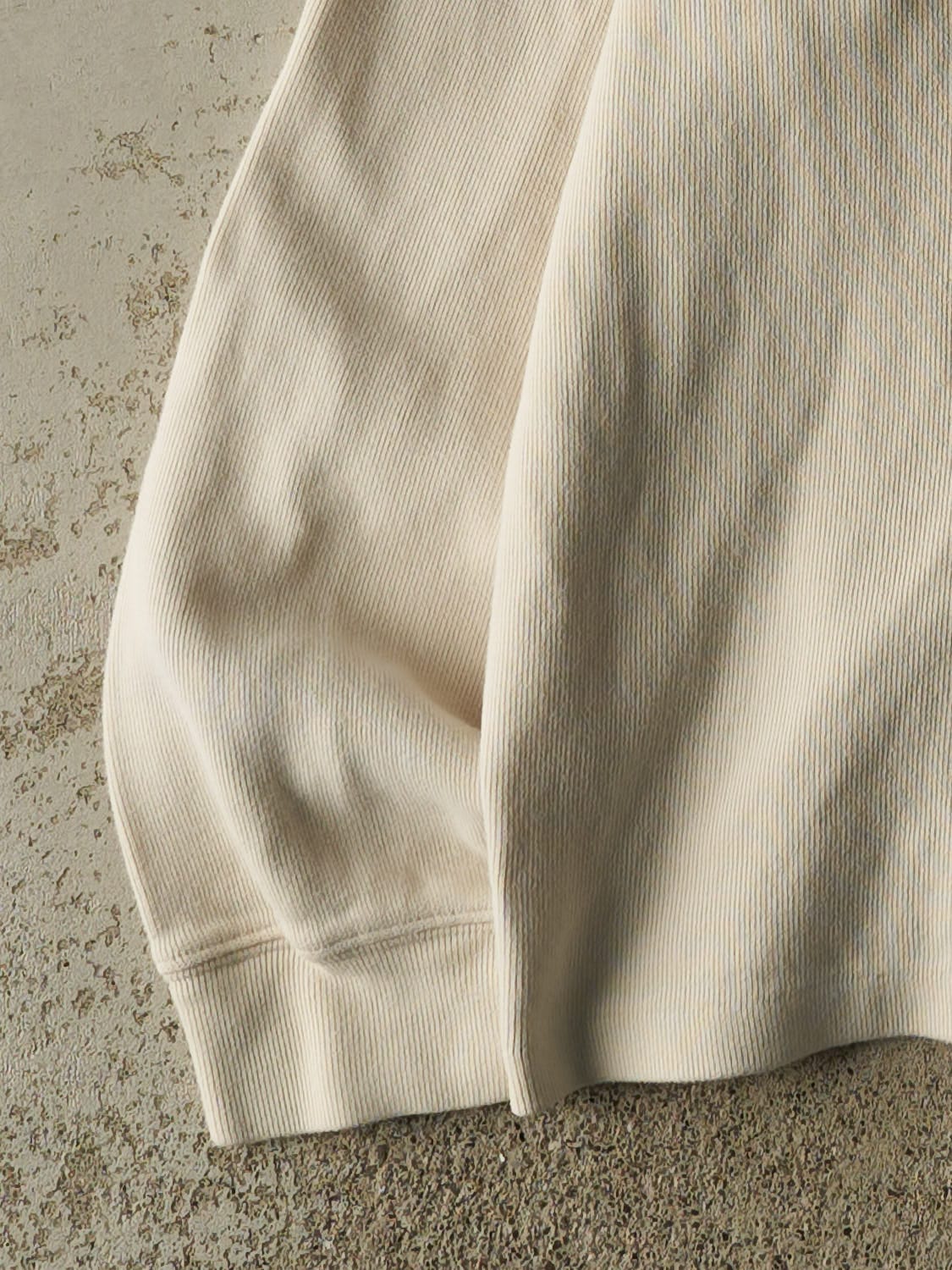Vintage Y2K Beige Polo Ralph Lauren Quarter Zip Knit (S/M)
