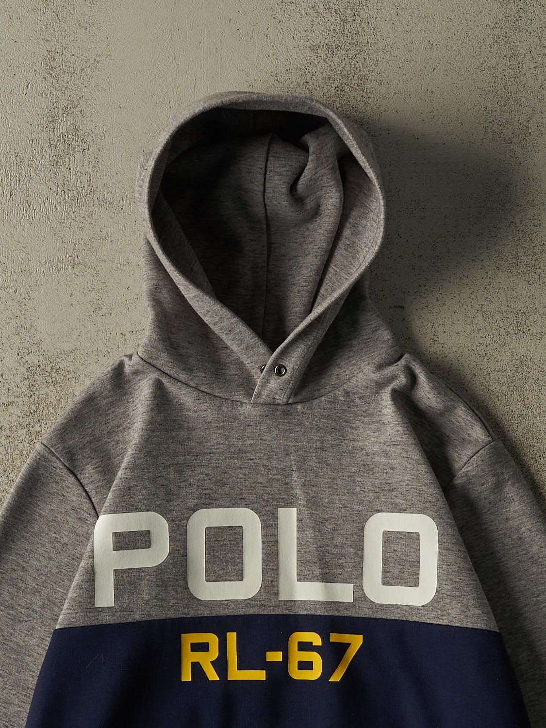 Vintage Y2K Grey Polo Ralph Lauren  Hoodie (S/M)