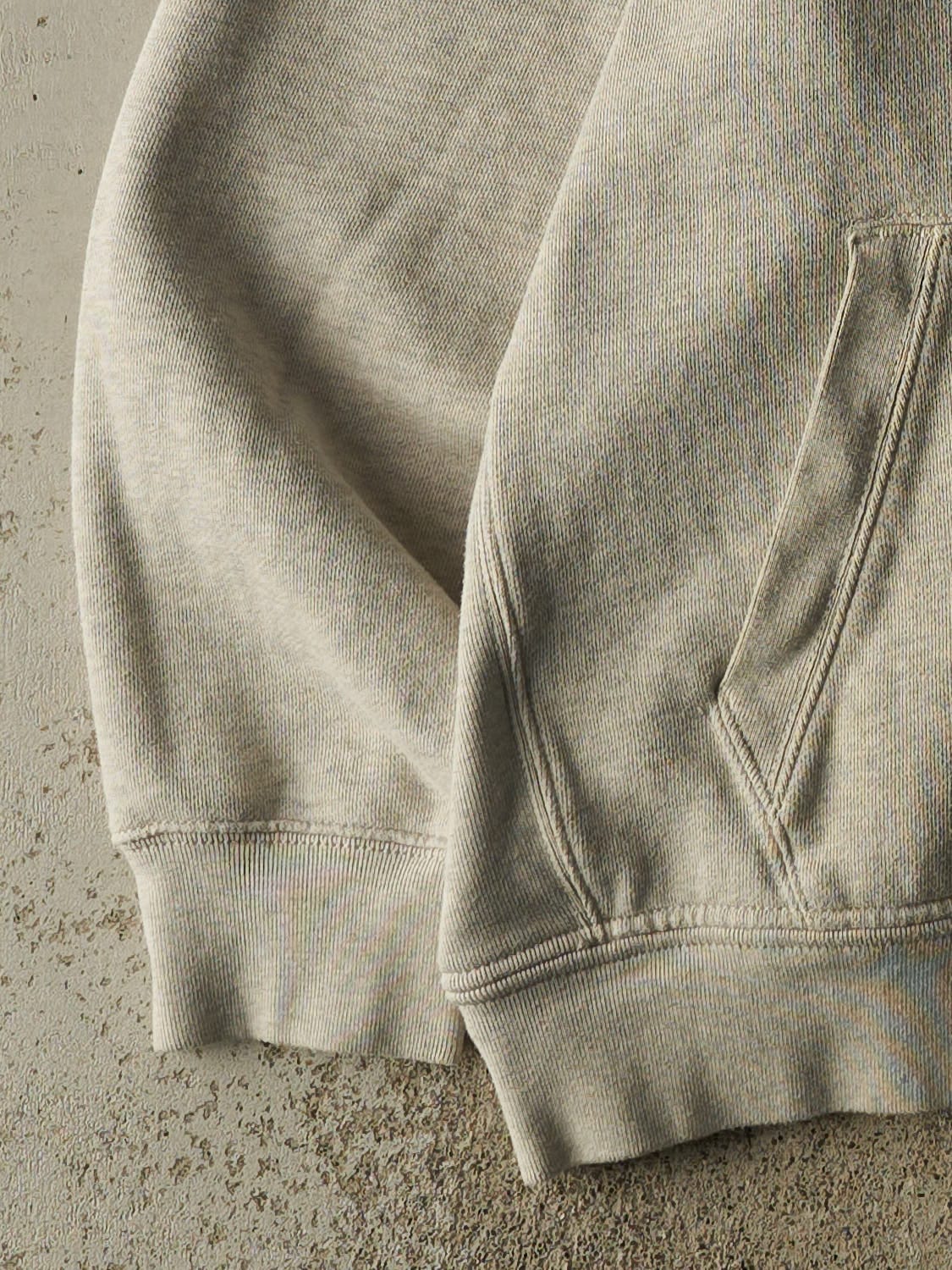 Vintage Y2K Grey Polo Ralph Lauren Embroidered Zip Up Hoodie (XXL/XXXL)