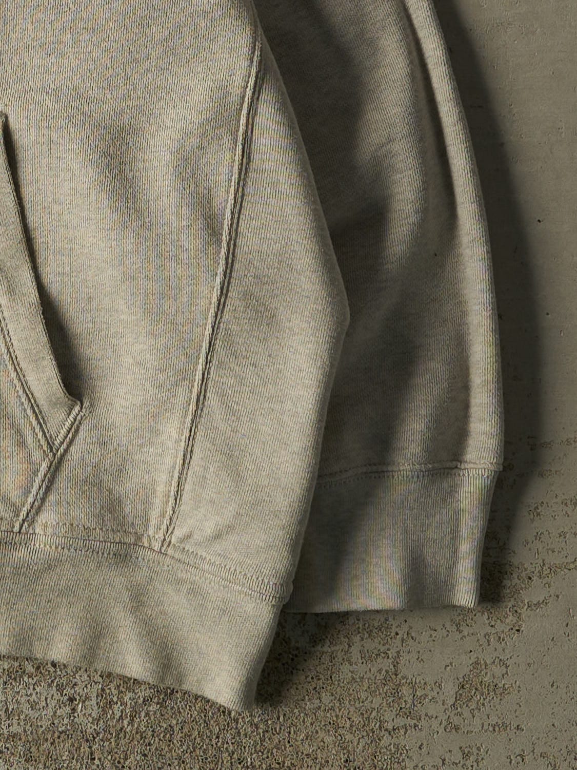 Vintage Y2K Grey Polo Ralph Lauren Embroidered Zip Up Hoodie (XXL/XXXL)