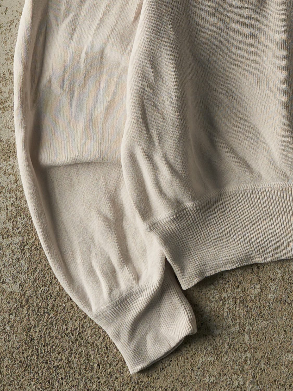 Vintage Y2K Beige Polo Ralph Lauren Embroidered Knit (M/L)