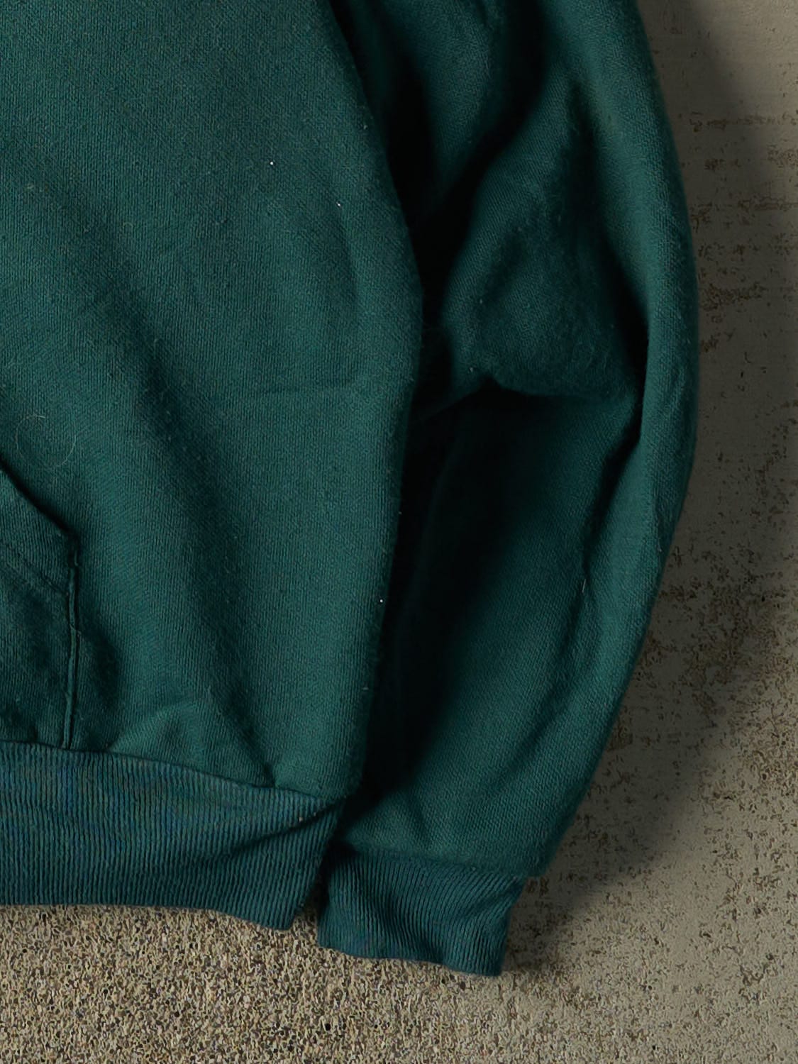 Vintage 90s Green Zip Up Heavyweight Hoodie (XXL)