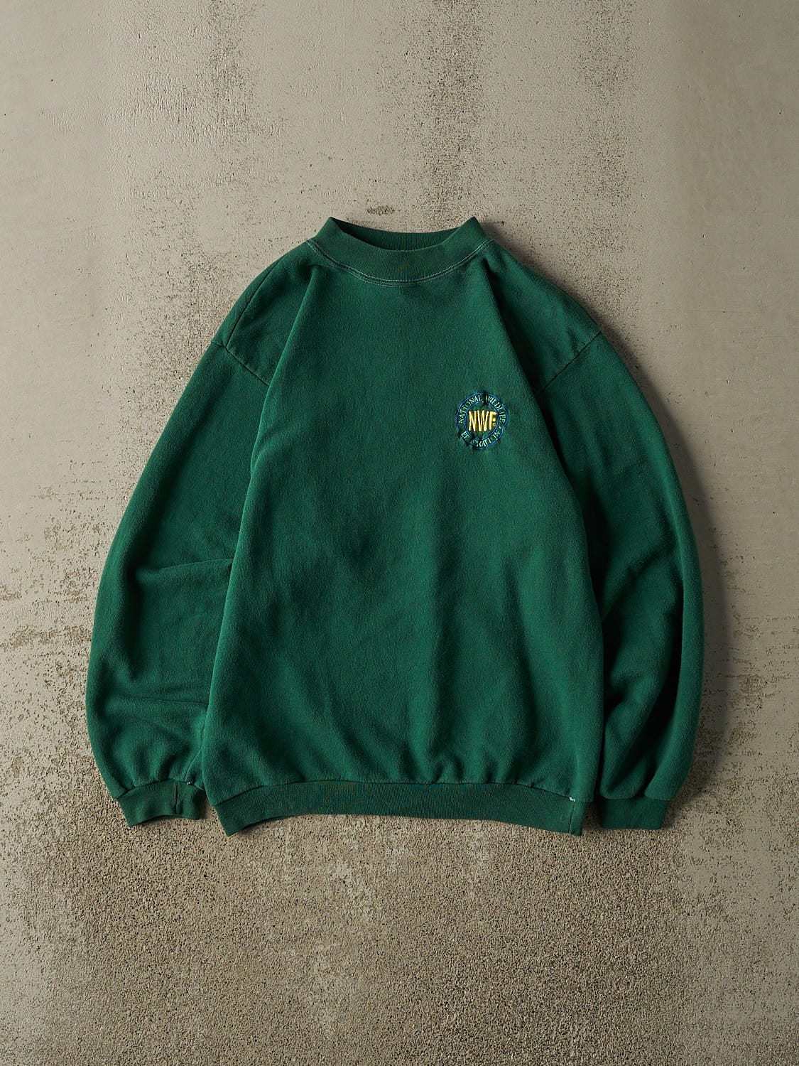 Vintage 90s Green National Wildlife Federation Embroidered Crewneck (XS/S)