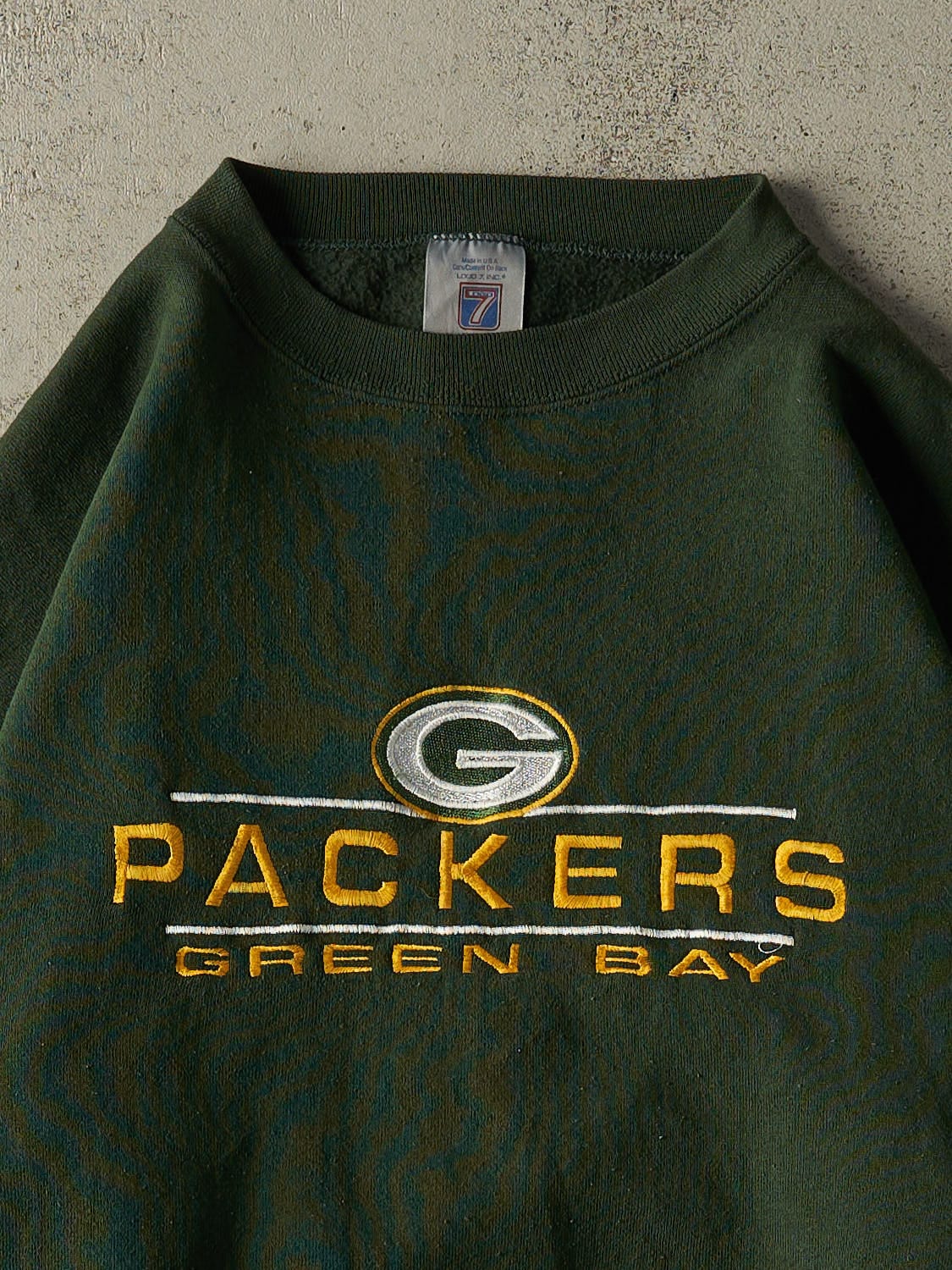 Vintage 90s Green Green Bay Packers Embroidered Crewneck (XL/XXL)