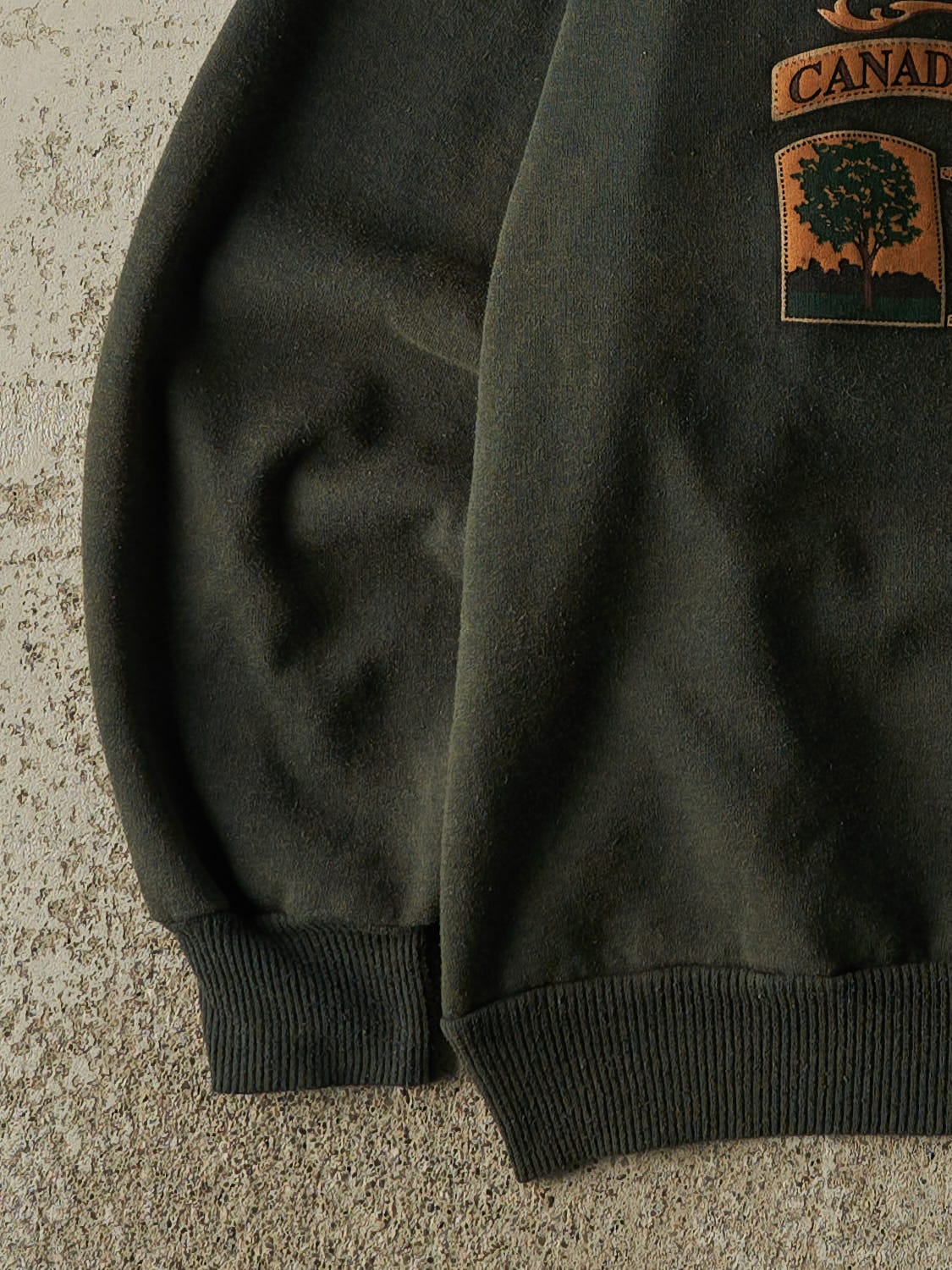 Vintage 90s Green London Ontario The Forest City Crewneck (L)