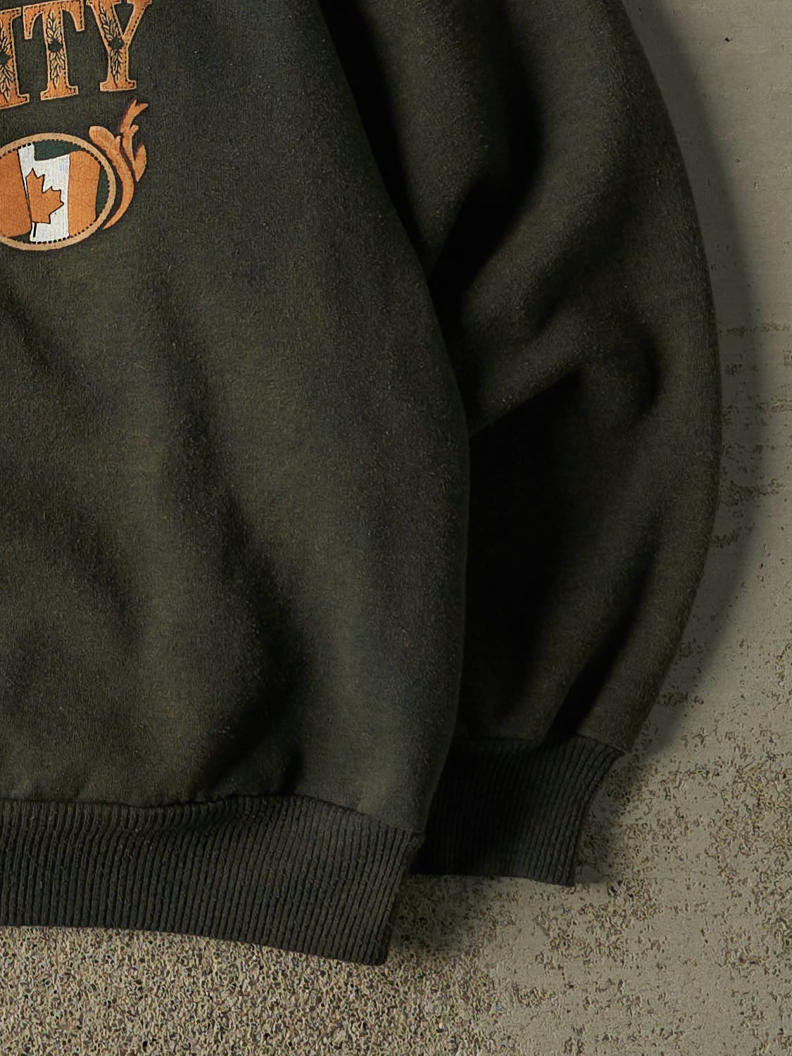 Vintage 90s Green London Ontario The Forest City Crewneck (L)