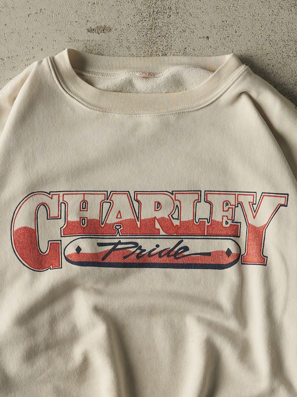 Vintage 80s Beige Charley Pride Crewneck (L)