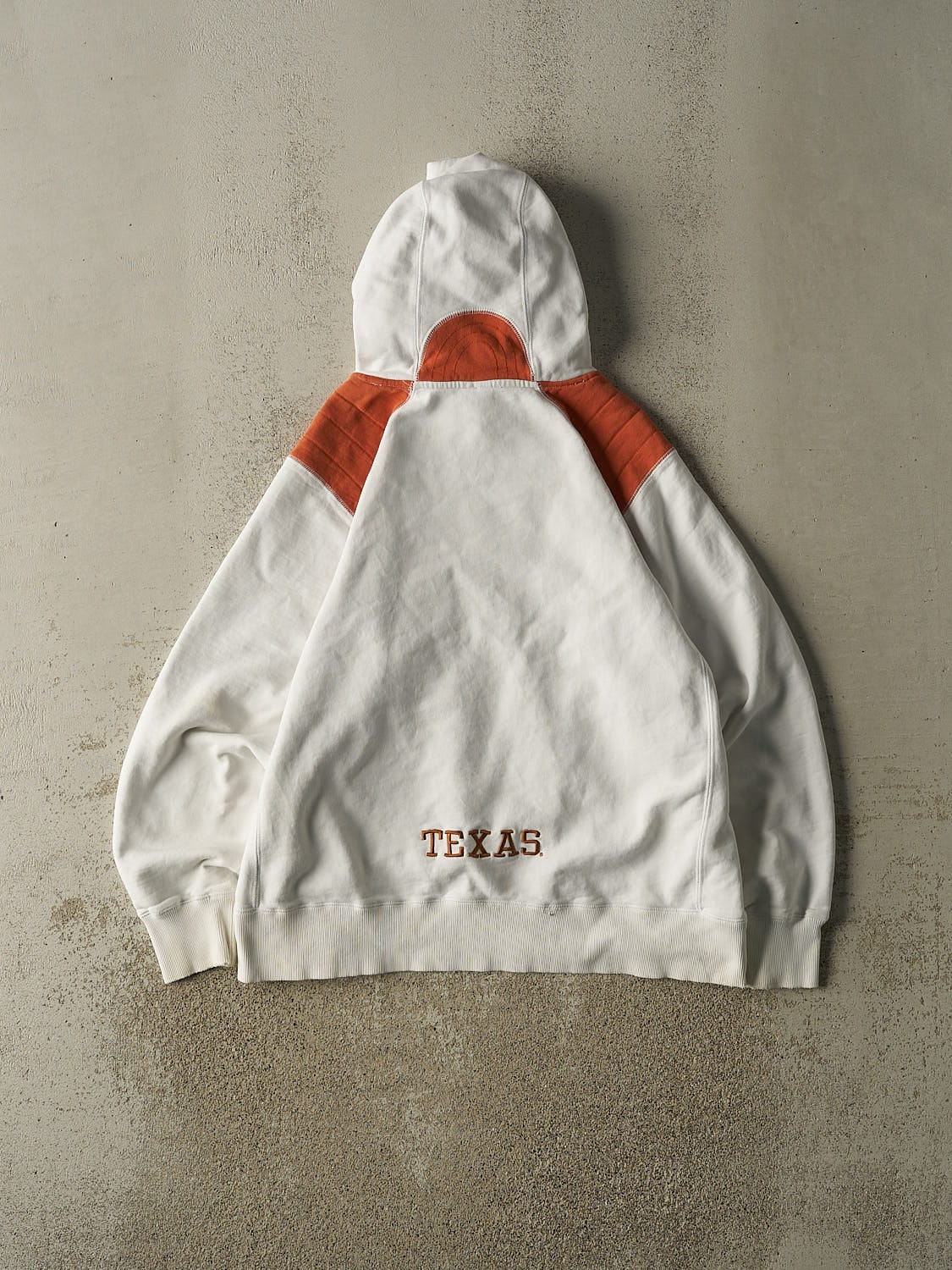 Vintage Y2K White Nike Texas Longhorns Embroidered Hoodie (L)