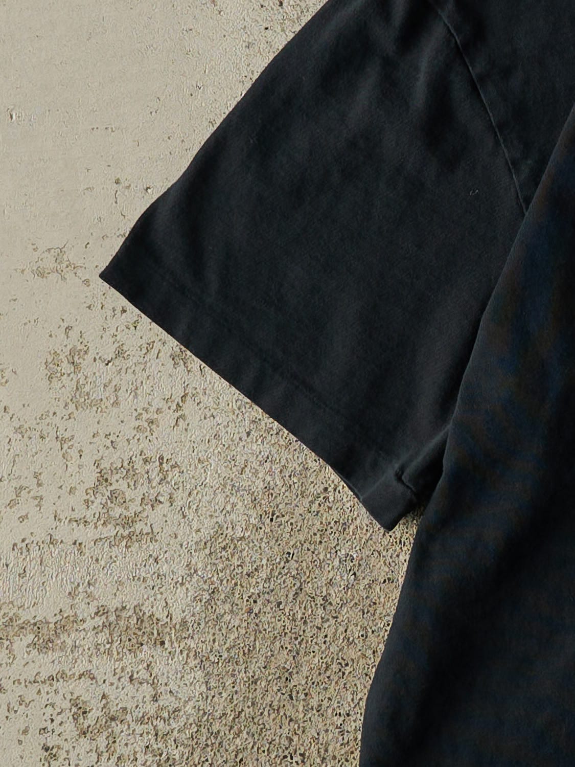 Vintage 90s Black Polo Embroidered Tee (M)