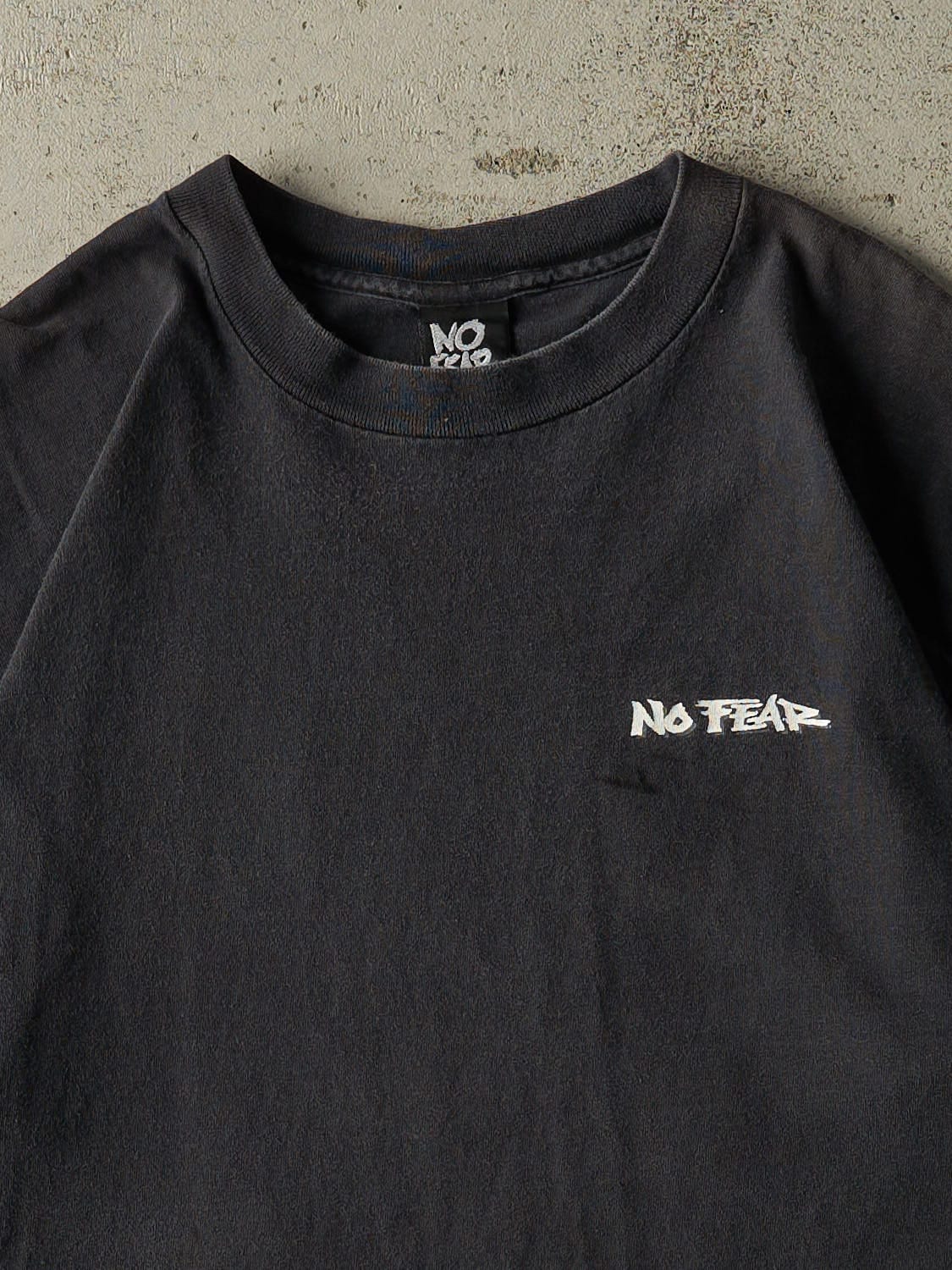 Vintage 90s Faded Black No Fear "The Older I Get" Tee (L/XL)
