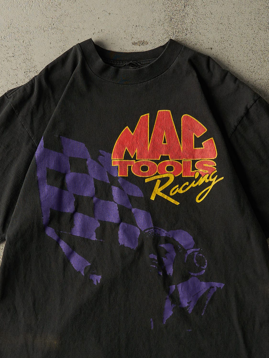Vintage 90s Black MAC Tools Racing Tee (L/XL)