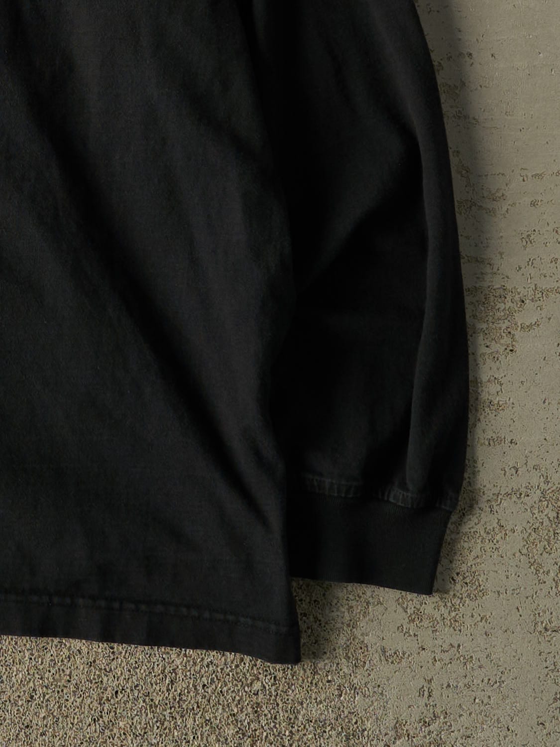 Vintage 90s Black Fubu Embroidered Long Sleeve (L/XL)