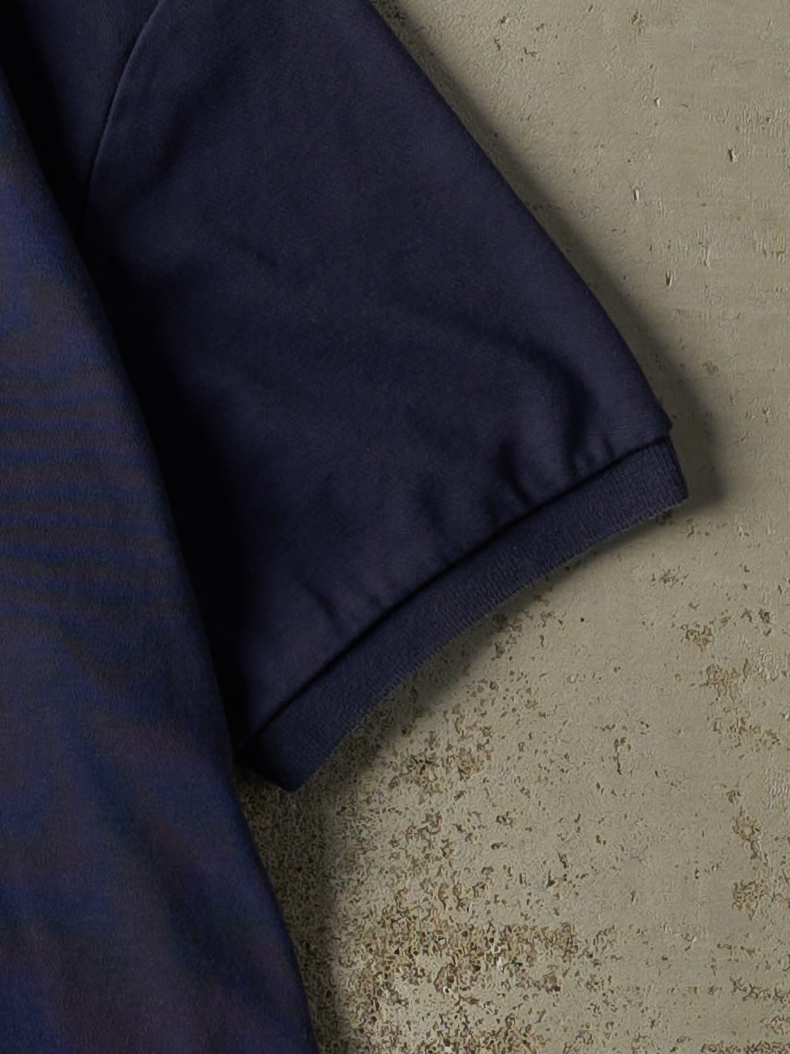 Vintage 90s Navy Blue Polo Quarter Button Tee (L/XL)