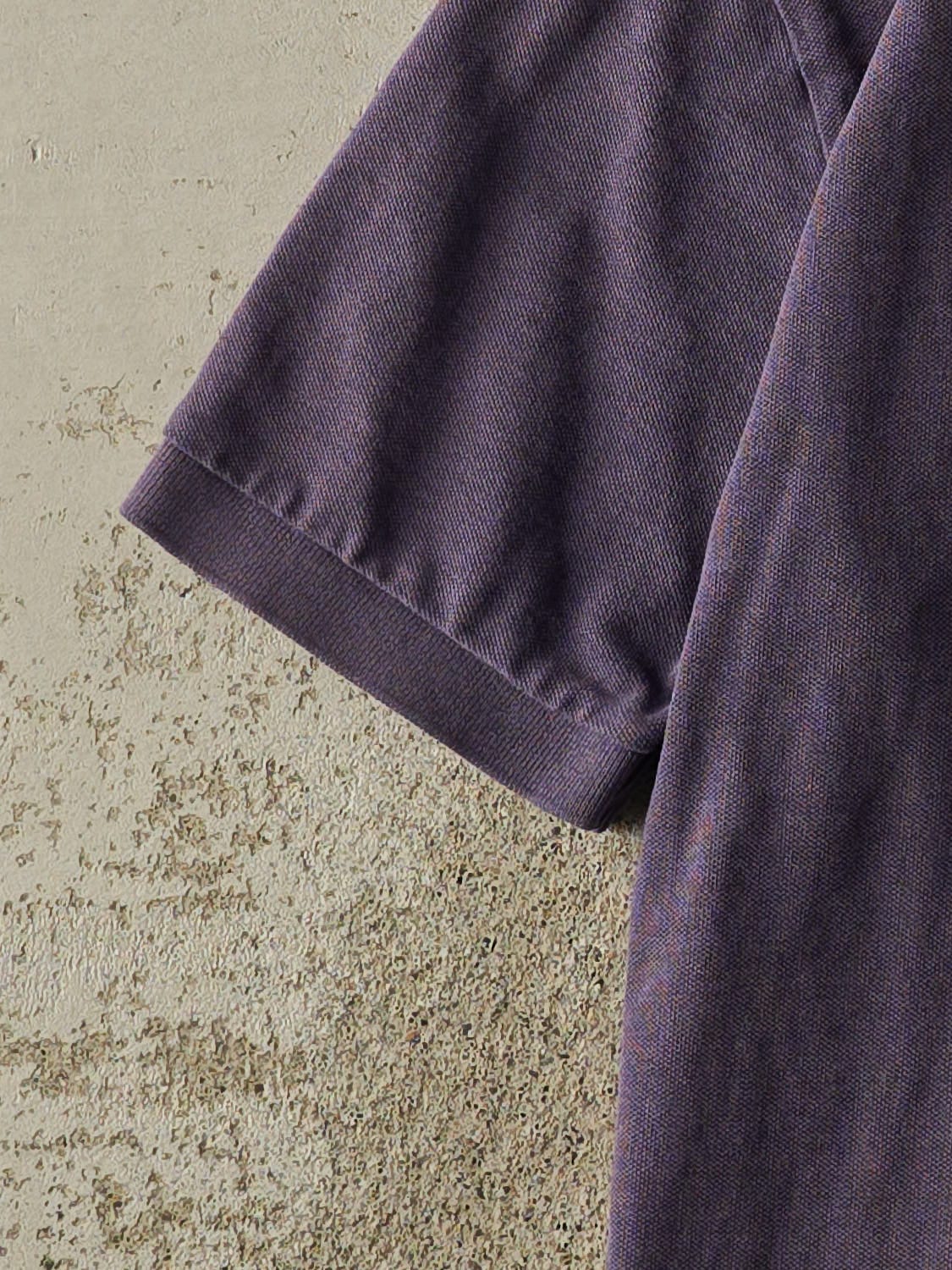 Vintage 90s Purple Polo Quarter Button Tee (M/L)