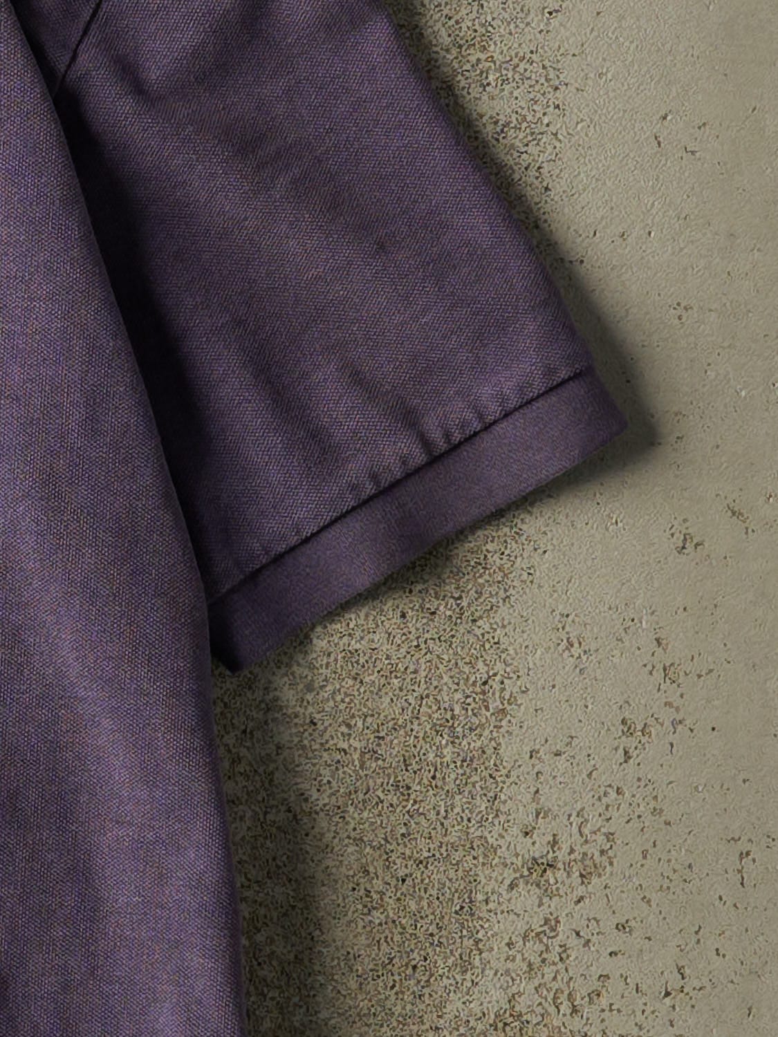 Vintage 90s Purple Polo Quarter Button Tee (M/L)