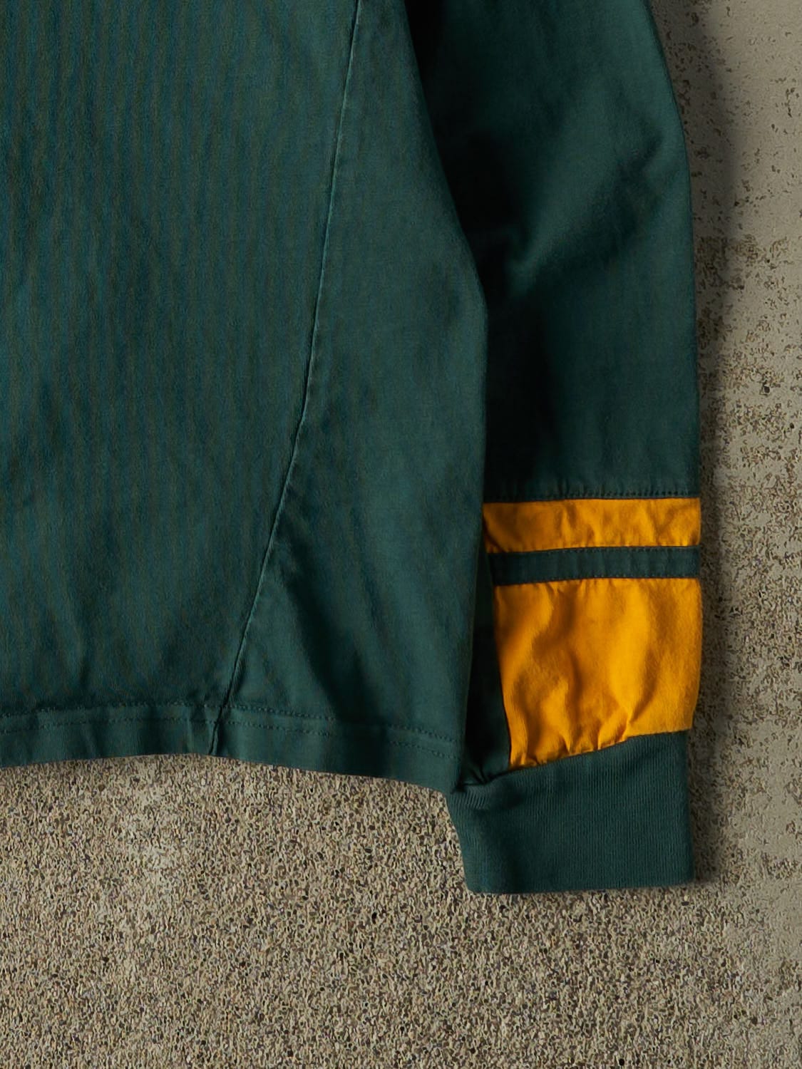 Vintage Y2K Green Asics x South Africa Rugby Quarter Button Long Sleeve (S/M)