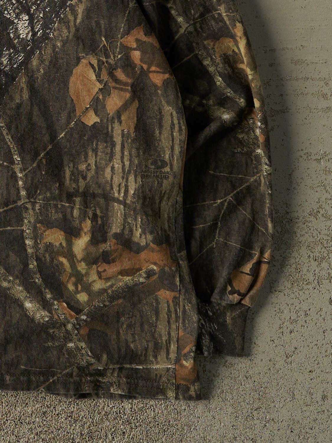 Vintage 90s Camo Mossy Oak Mock Neck Long Sleeve (XL)