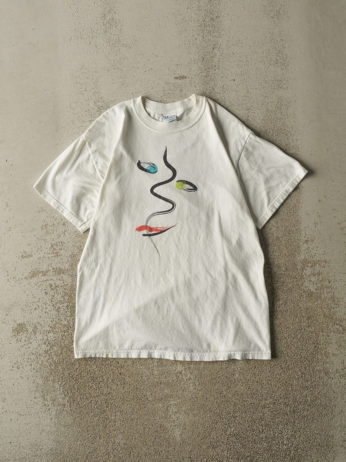 Vintage 07' White Word Fest Tee (S/M)