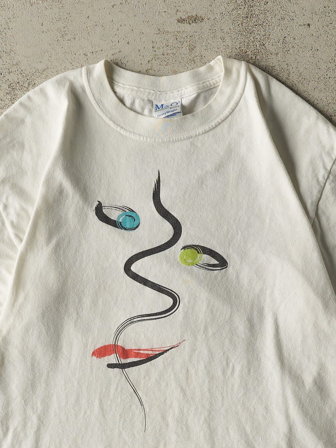 Vintage 07' White Word Fest Tee (S/M)
