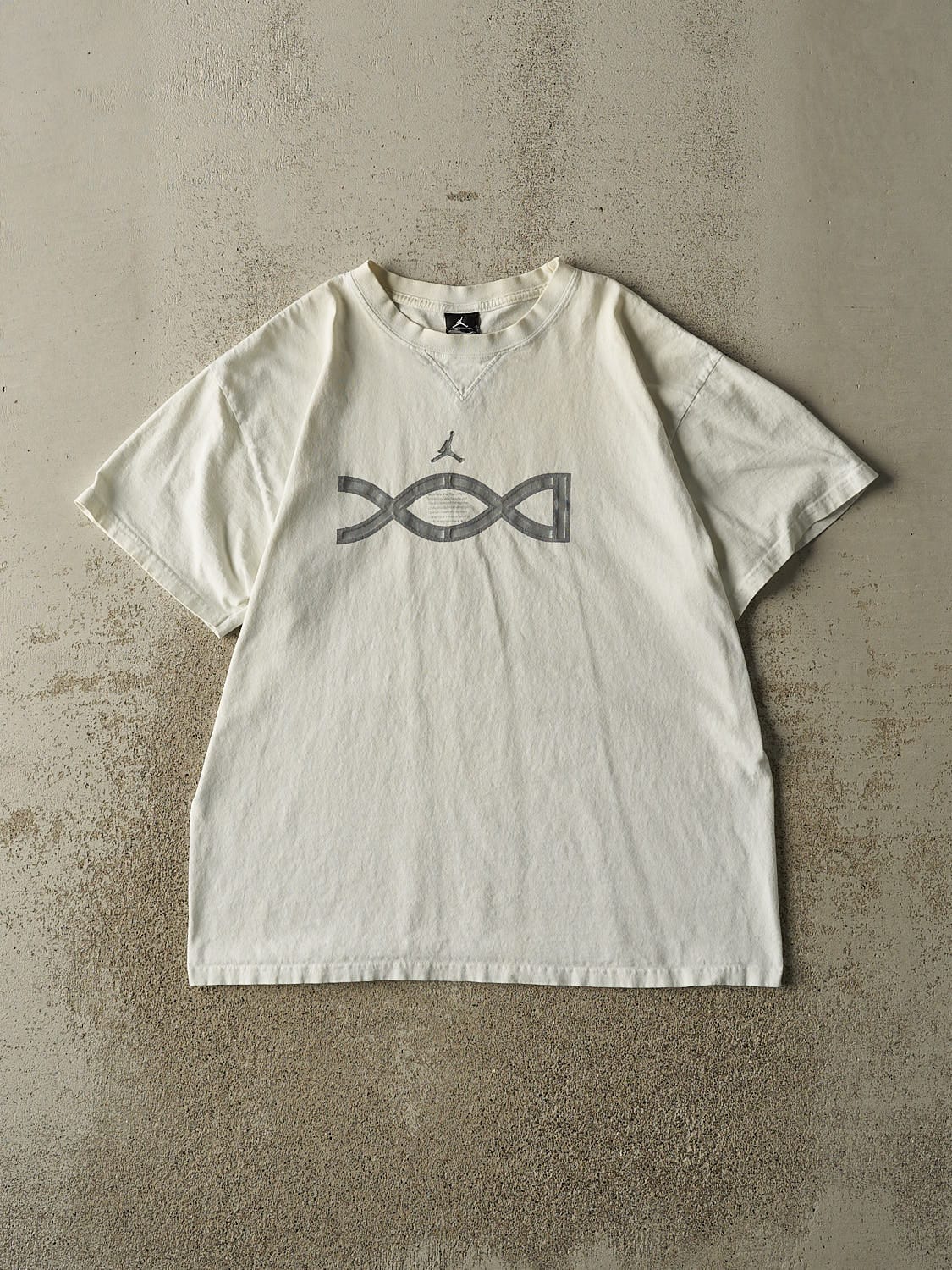 Vintage 90s White Air Jordan Tee (L)