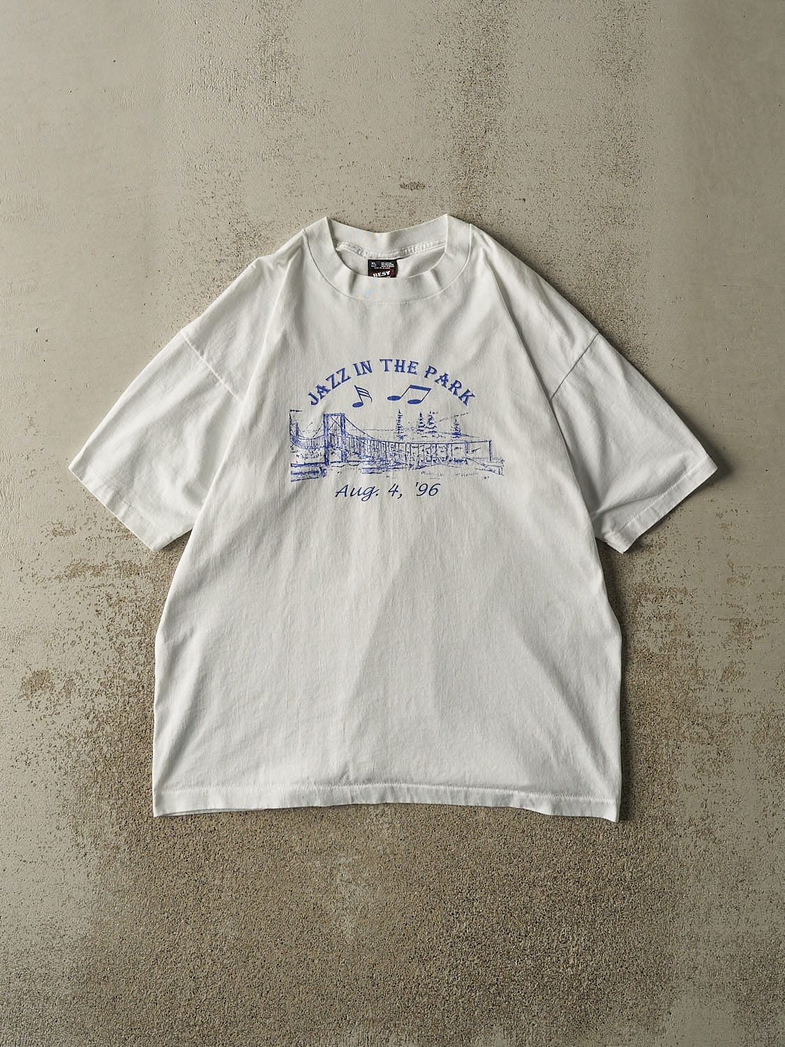 Vintage 96' White Jazz in the Park Tee (L/XL)