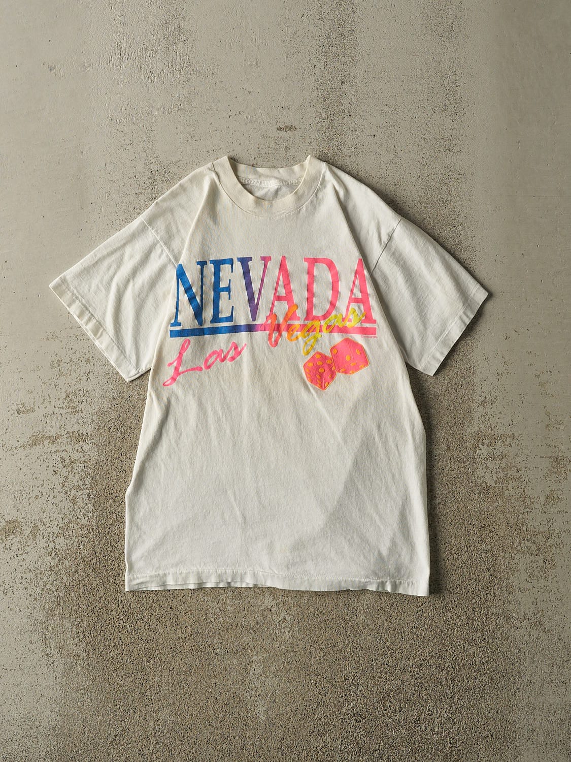 Vintage 95' White Las Vegas Nevada Tee (S/M)