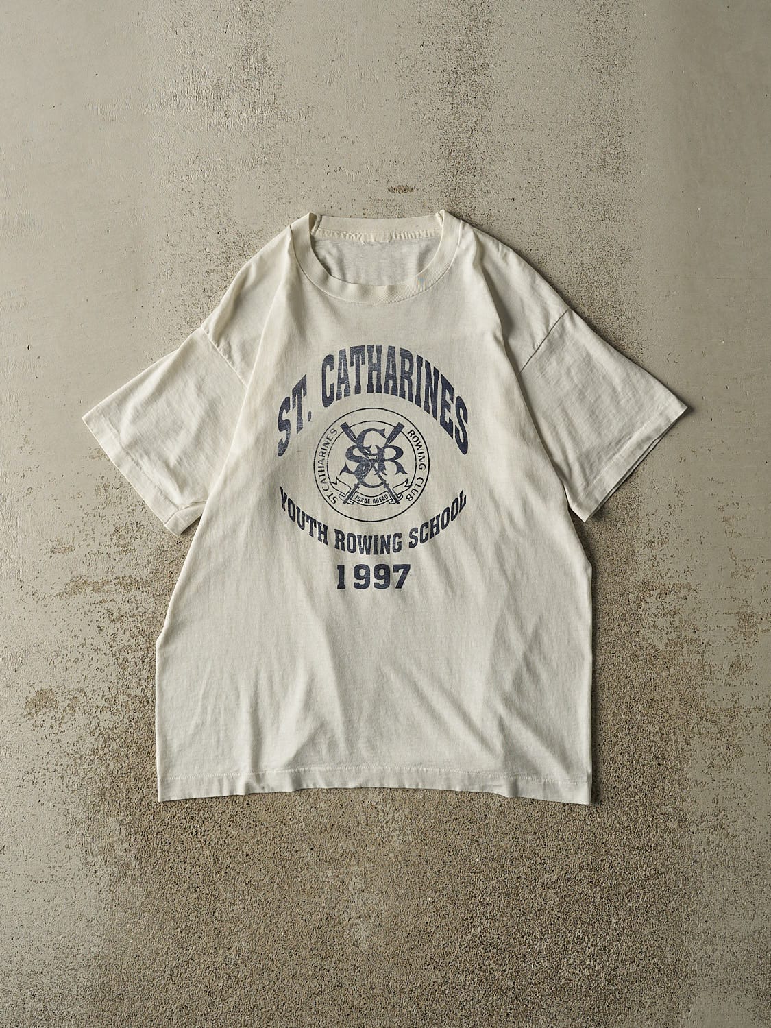 Vintage 97' White St Catherines Rowing Club Tee (M/L)