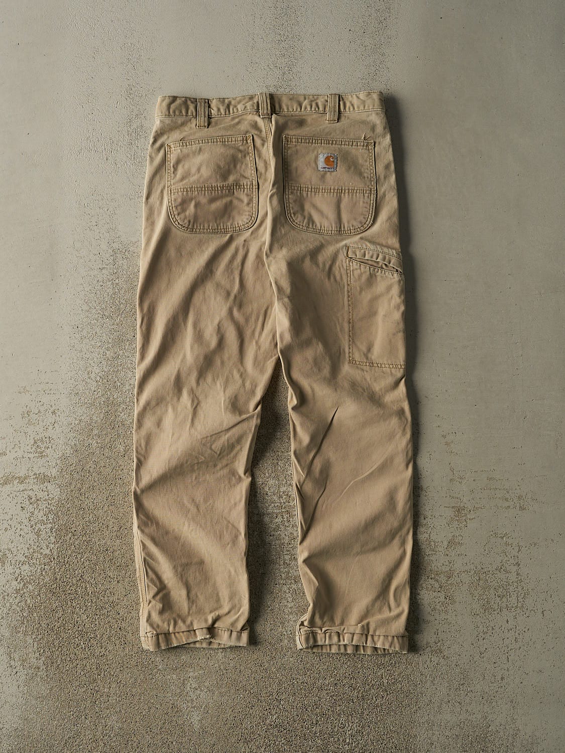 Vintage Y2K Beige Carhartt Lined Work Pants (32x29.5)