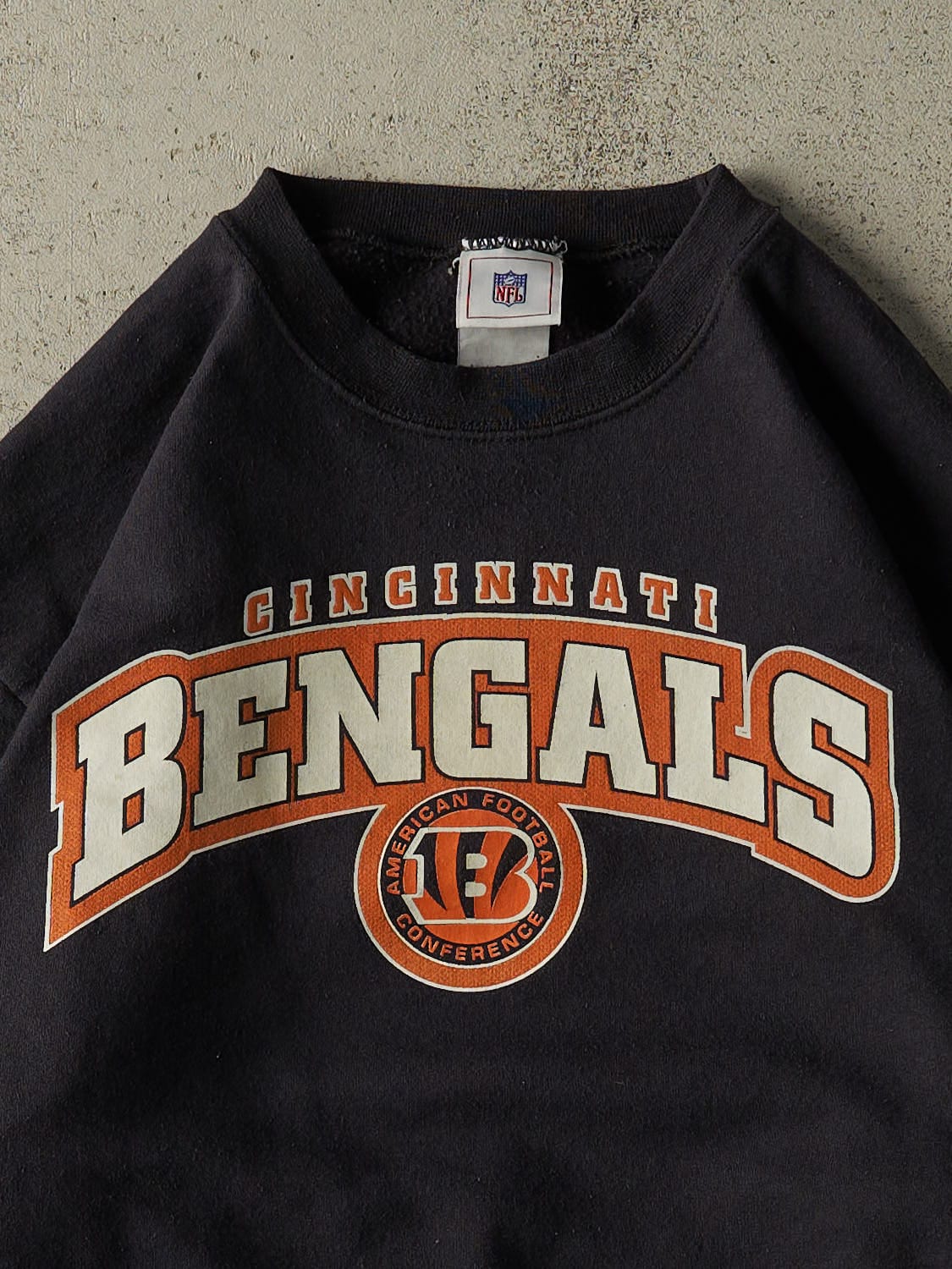 Vintage 90s Black Cincinnati Bengals Crewneck (M)
